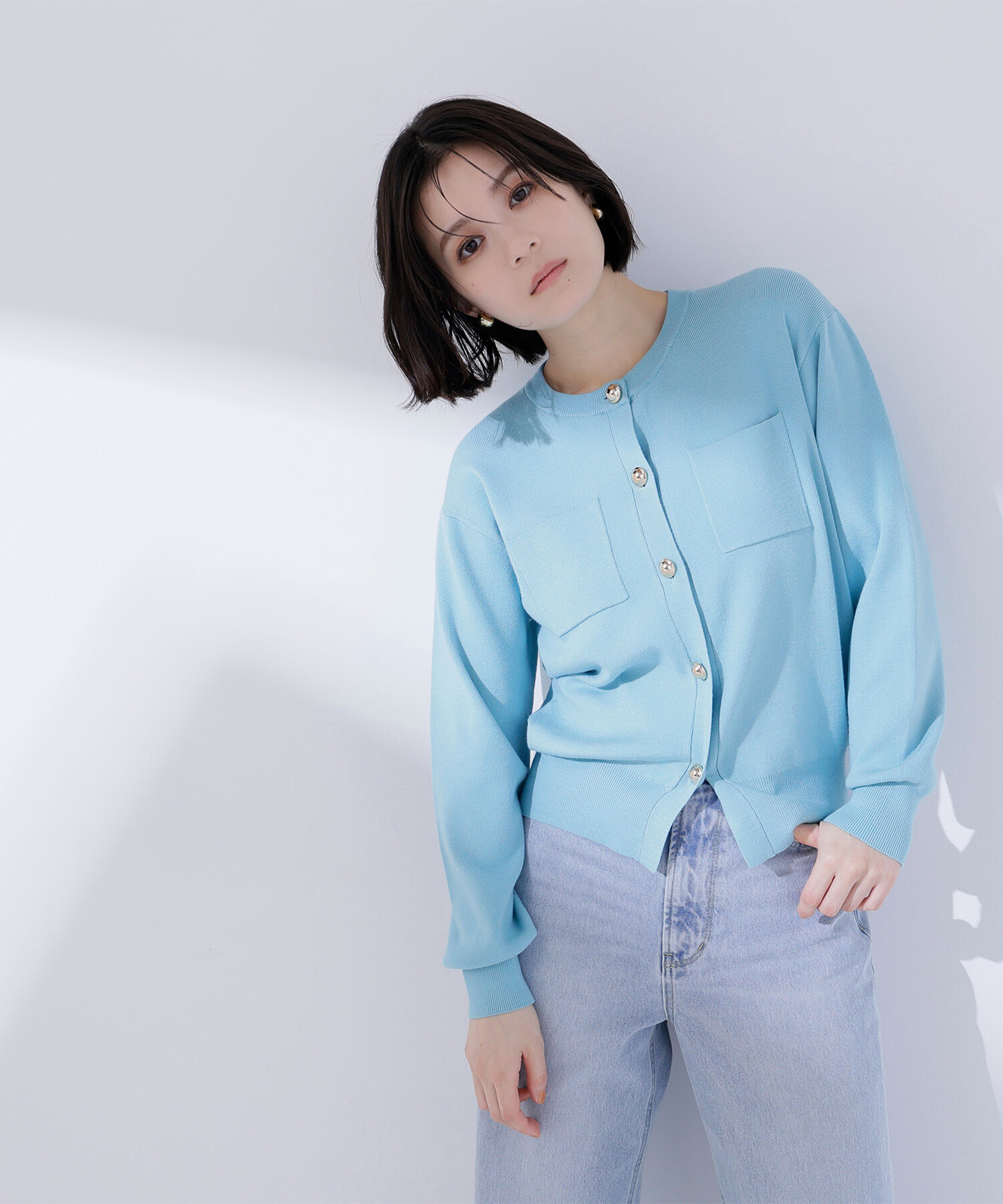  「<第3回 CLASSY.お仕事名品大賞2026 ﾁｰﾑCLASSY.賞受賞>2wayｶﾗｰﾆｯﾄｶｰﾃ 」|ニット・セーター|