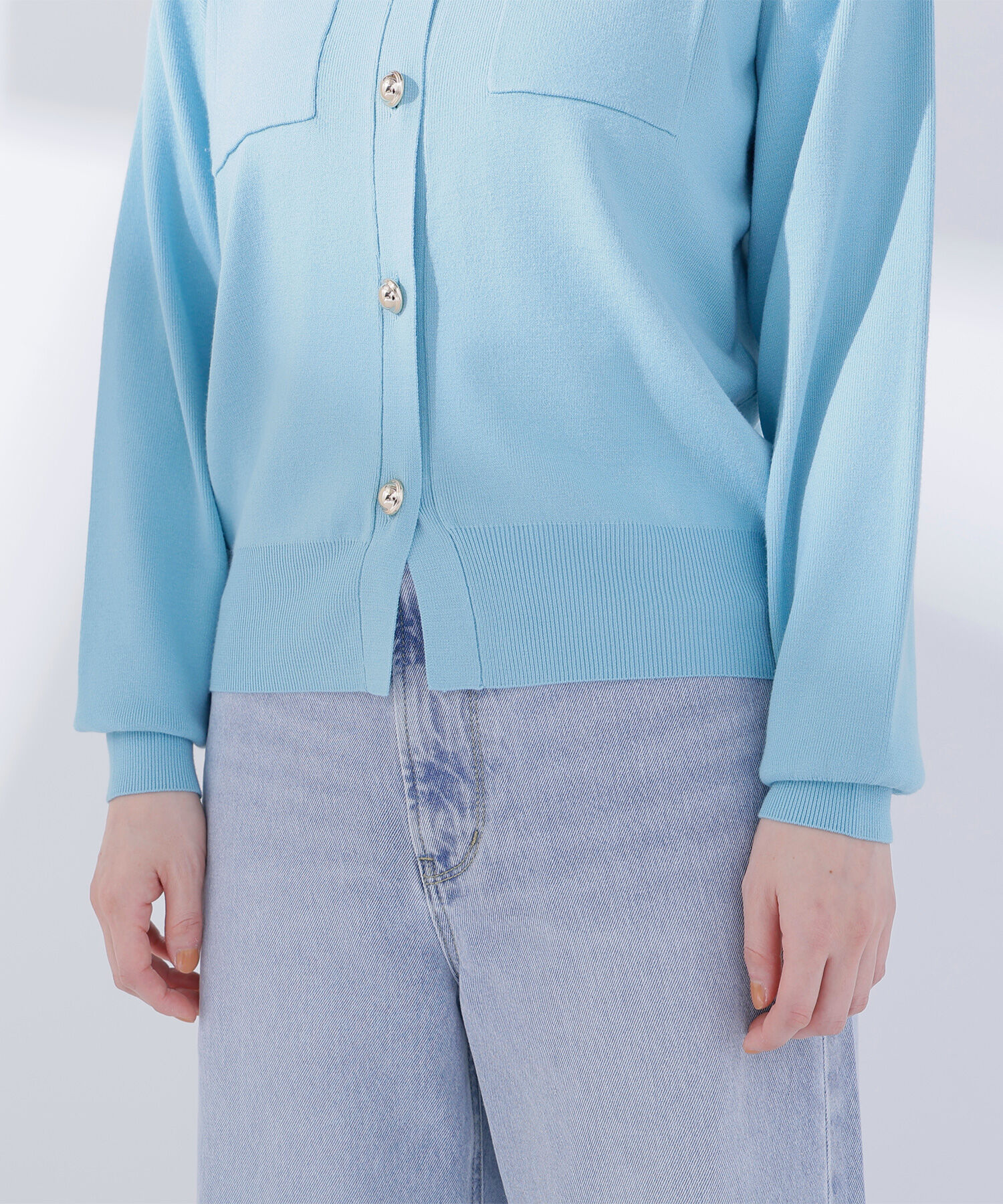  「<第3回 CLASSY.お仕事名品大賞2026 ﾁｰﾑCLASSY.賞受賞>2wayｶﾗｰﾆｯﾄｶｰﾃ 」|ニット・セーター|