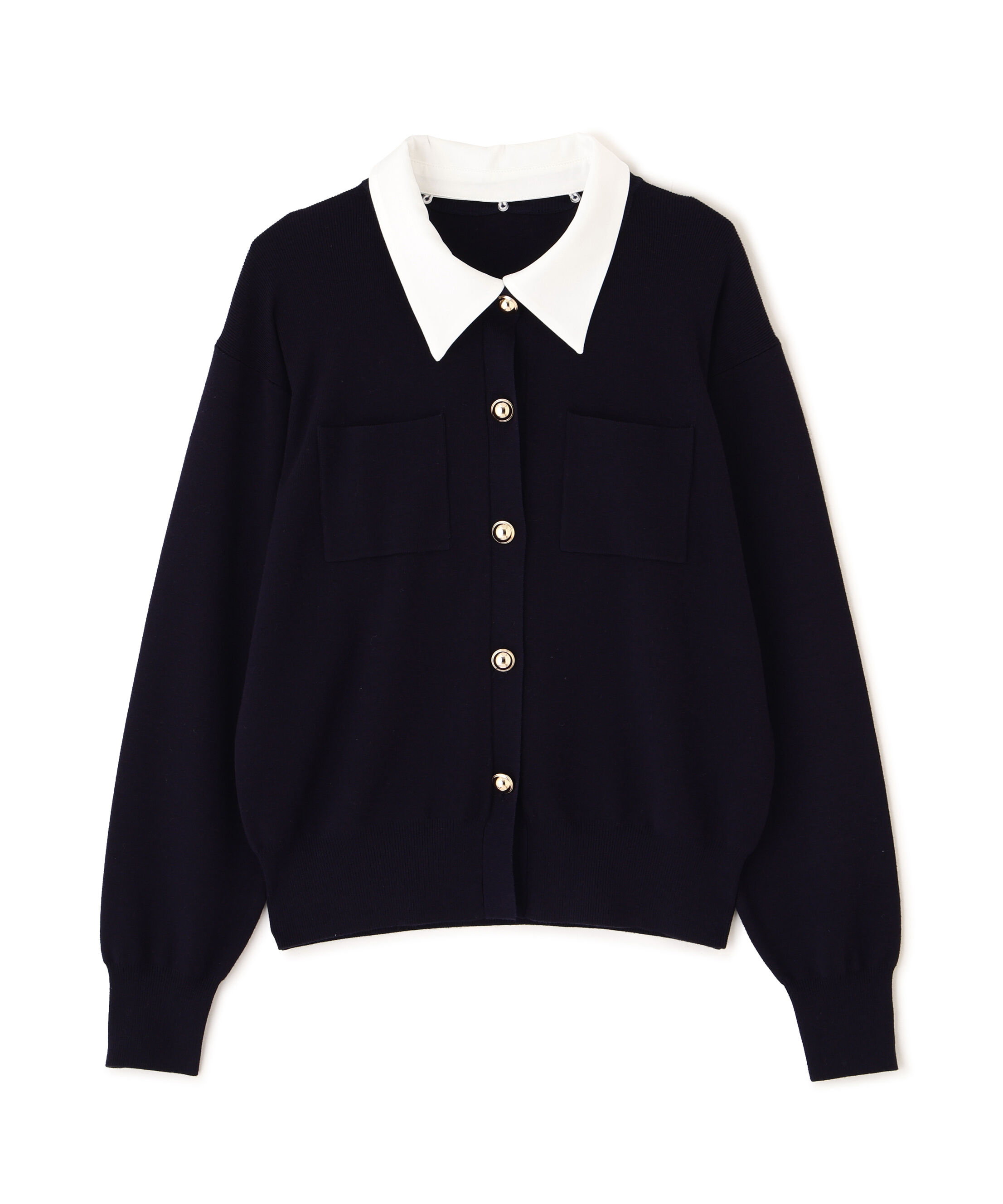  「<第3回 CLASSY.お仕事名品大賞2026 ﾁｰﾑCLASSY.賞受賞>2wayｶﾗｰﾆｯﾄｶｰﾃ 」|ニット・セーター|