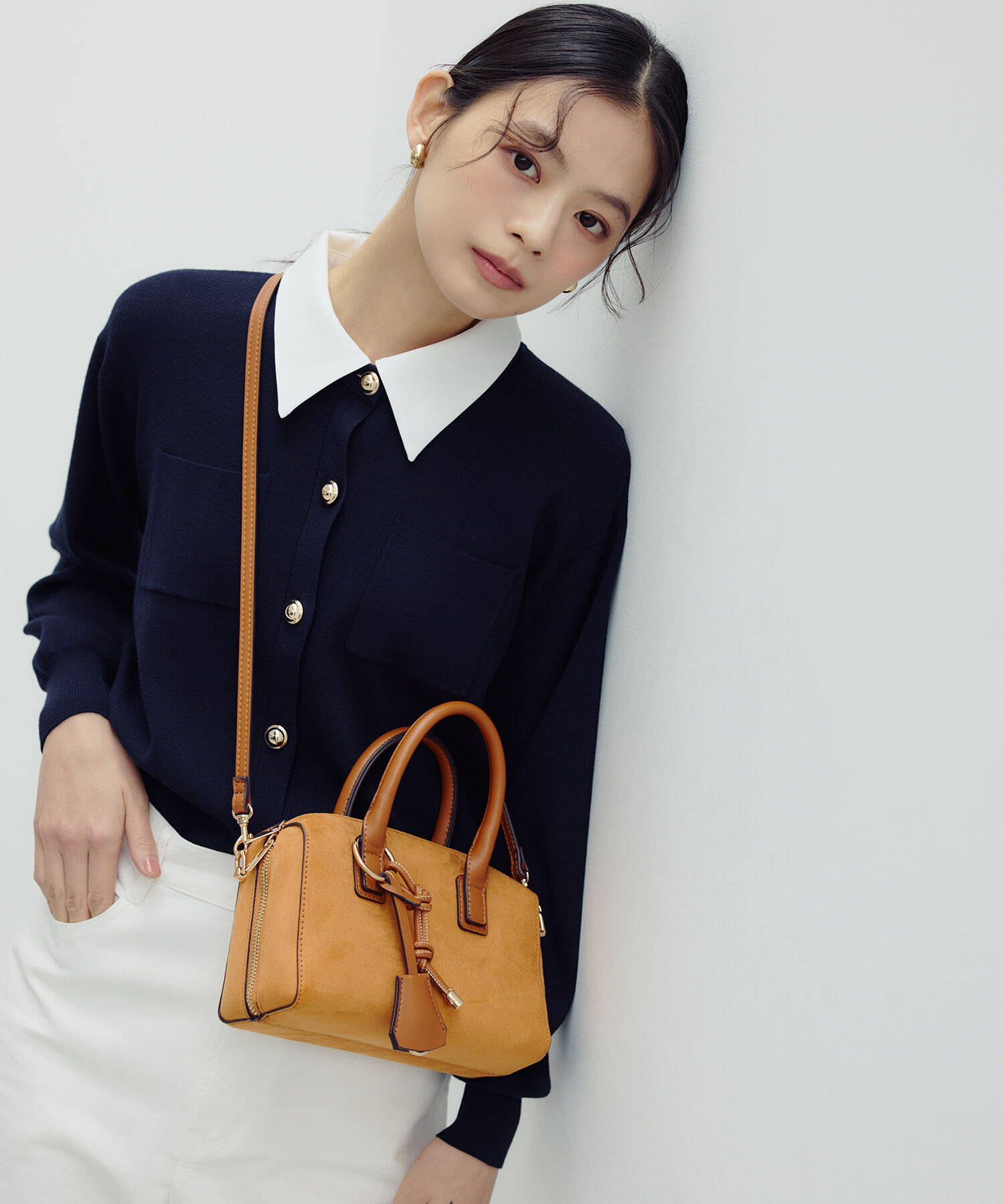  「<第3回 CLASSY.お仕事名品大賞2026 ﾁｰﾑCLASSY.賞受賞>2wayｶﾗｰﾆｯﾄｶｰﾃ 」|ニット・セーター|