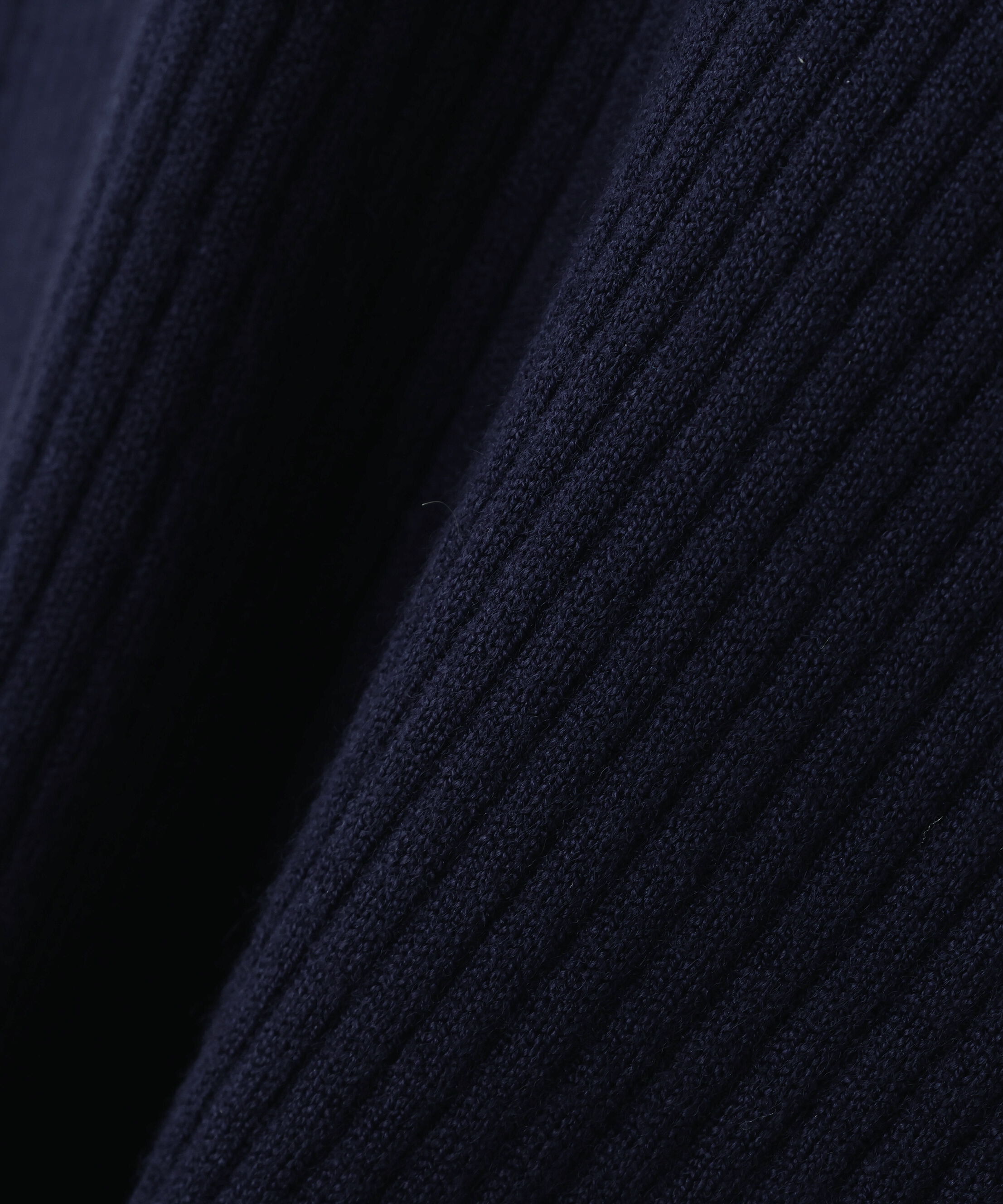  「ダブルカラーVネックリブニット」|ニット・セーター|