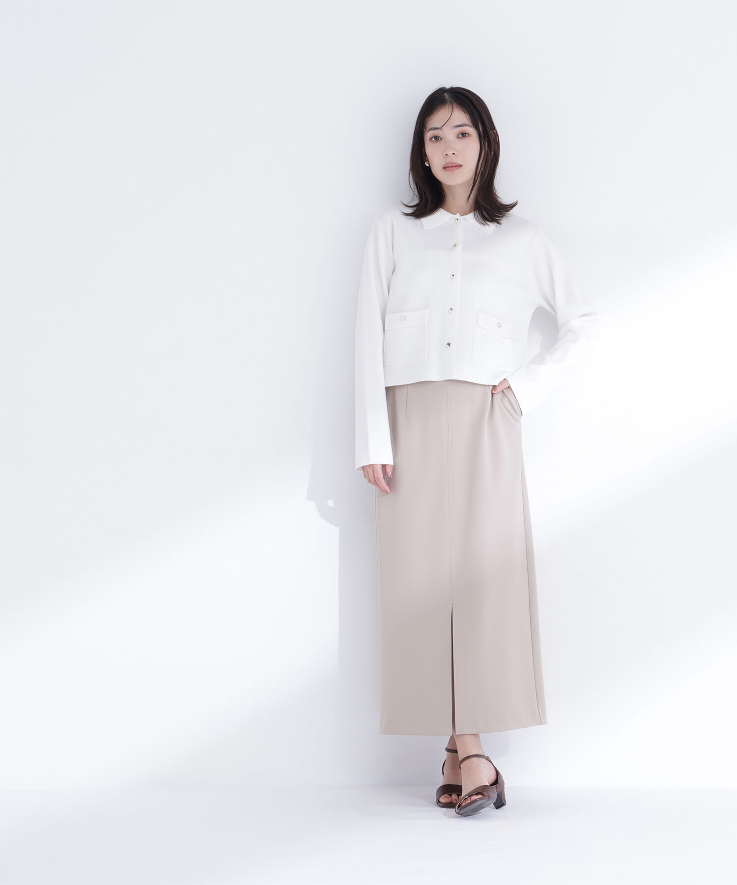  「&ldquo;きちんと見え上手&rdquo;な襟付きニット」|ニット・セーター|