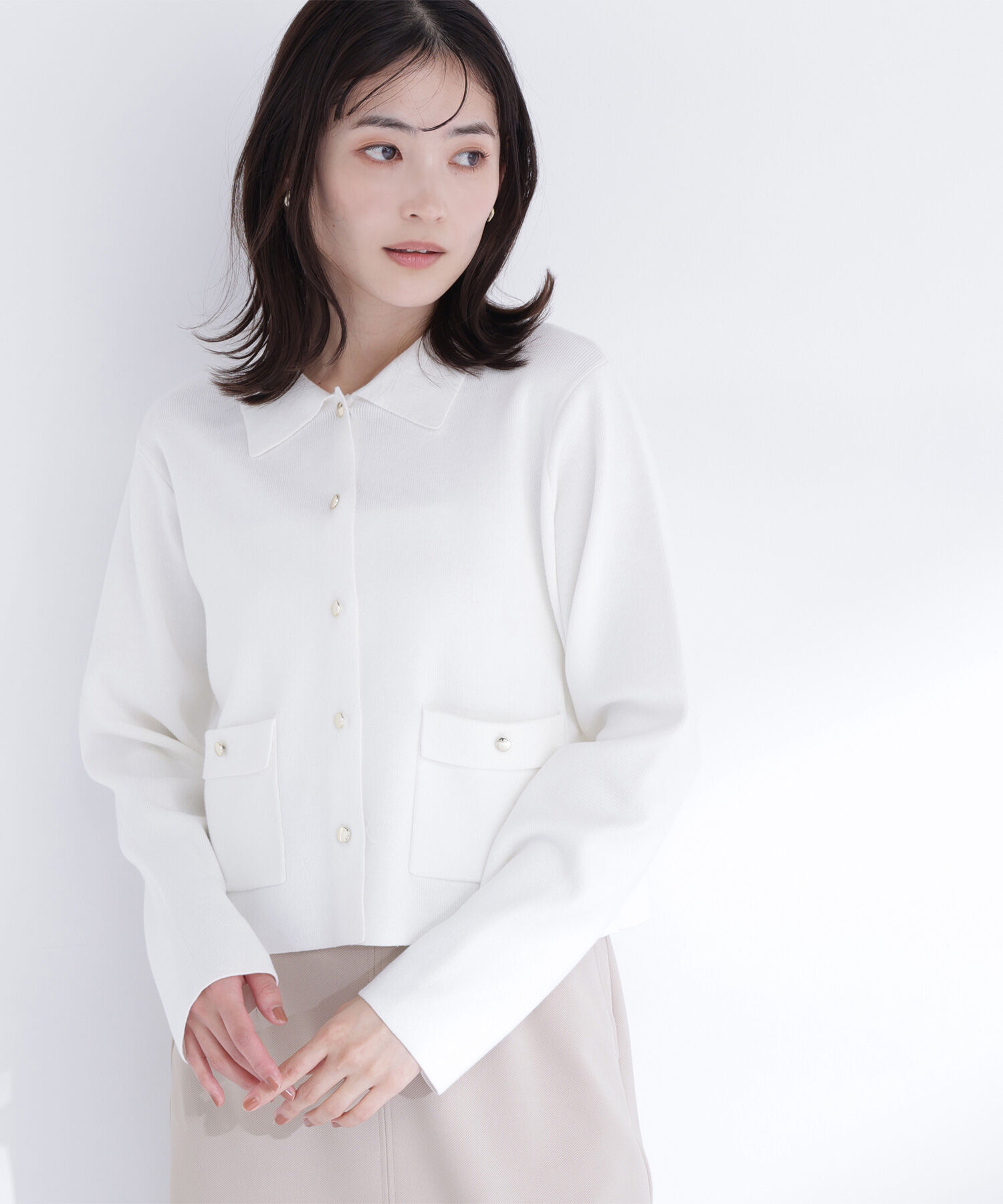  「&ldquo;きちんと見え上手&rdquo;な襟付きニット」|ニット・セーター|