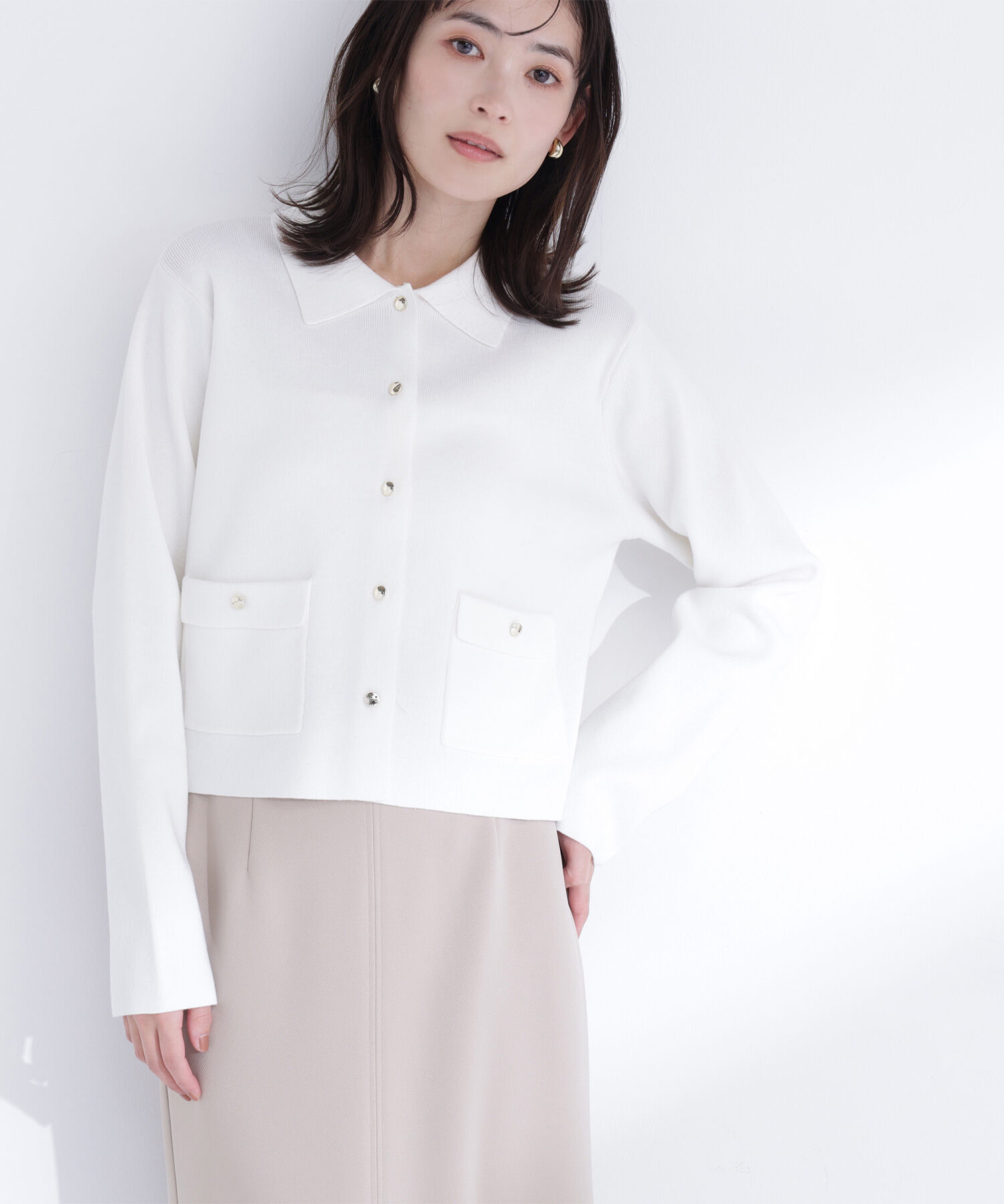  「&ldquo;きちんと見え上手&rdquo;な襟付きニット」|ニット・セーター|