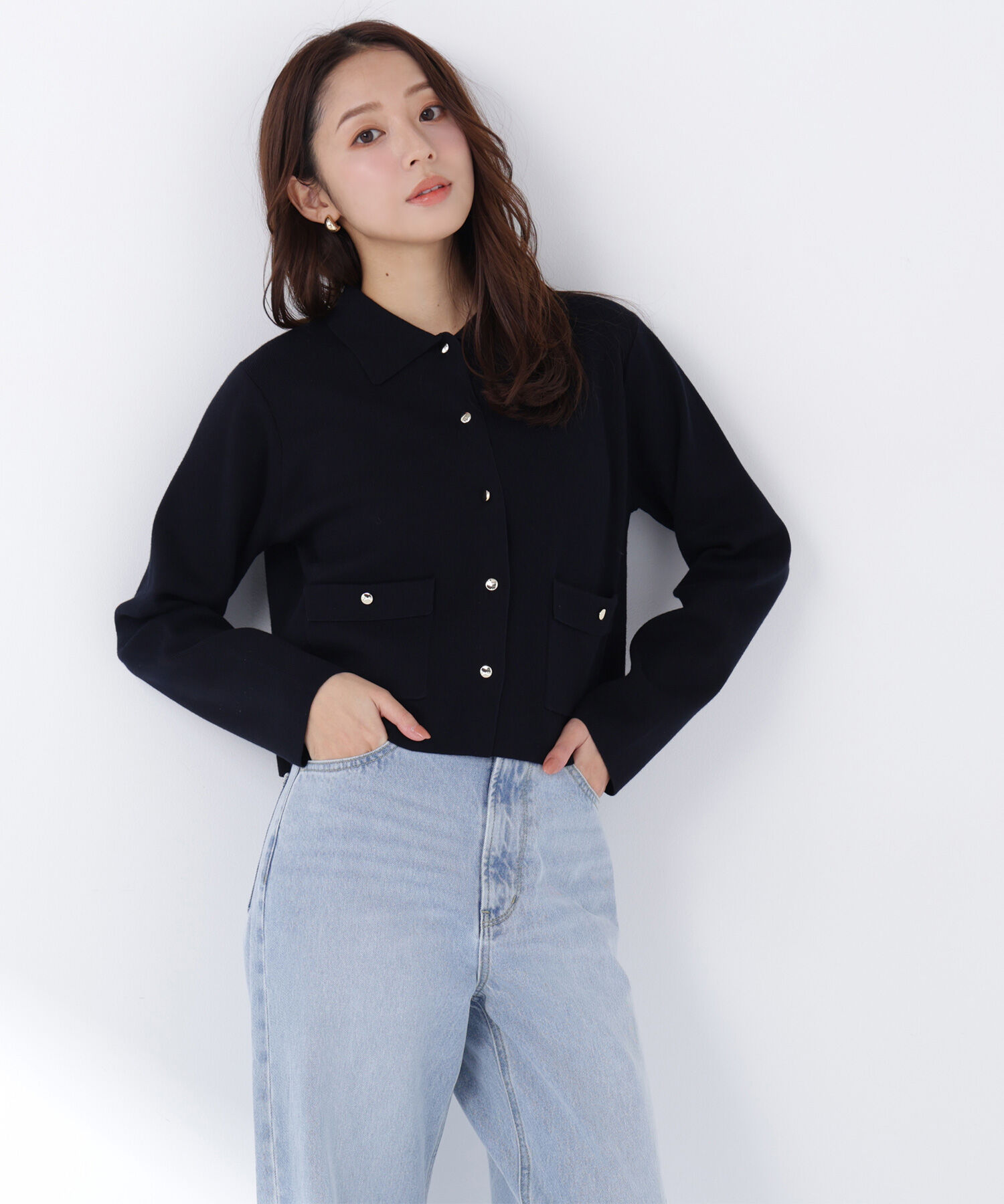  「&ldquo;きちんと見え上手&rdquo;な襟付きニット」|ニット・セーター|