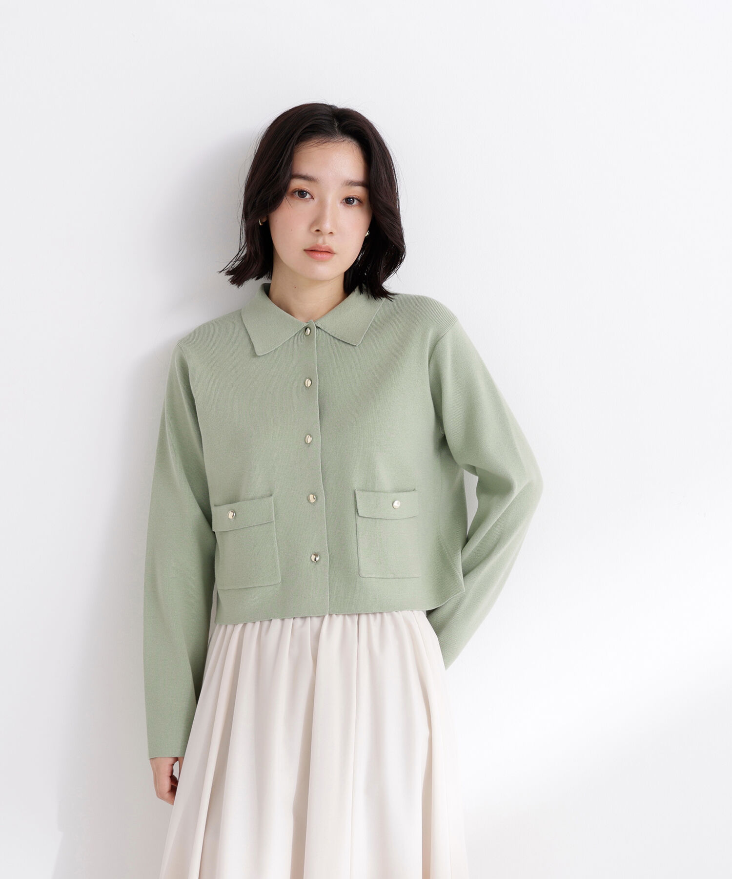  「&ldquo;きちんと見え上手&rdquo;な襟付きニット」|ニット・セーター|