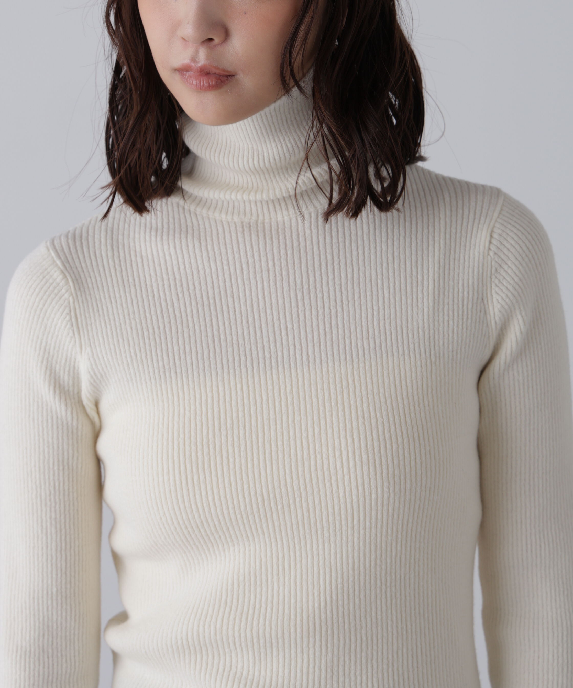  「タートルネックリブニット」|ニット・セーター|
