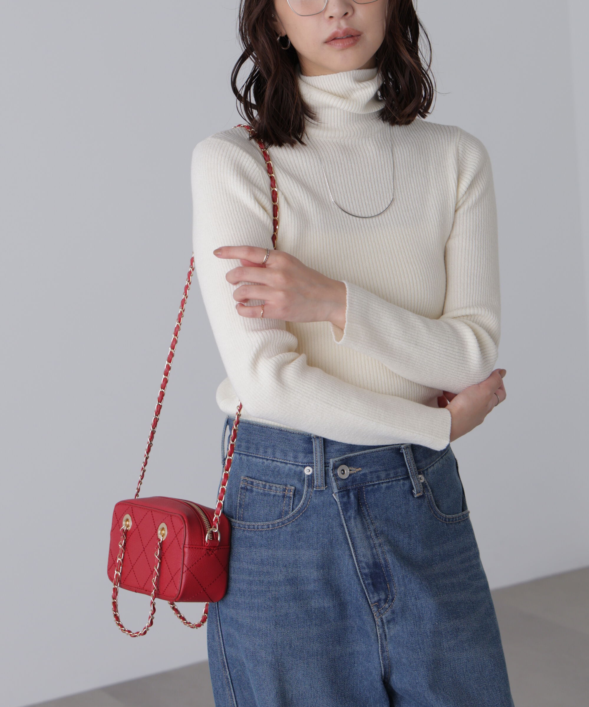  「タートルネックリブニット」|ニット・セーター|