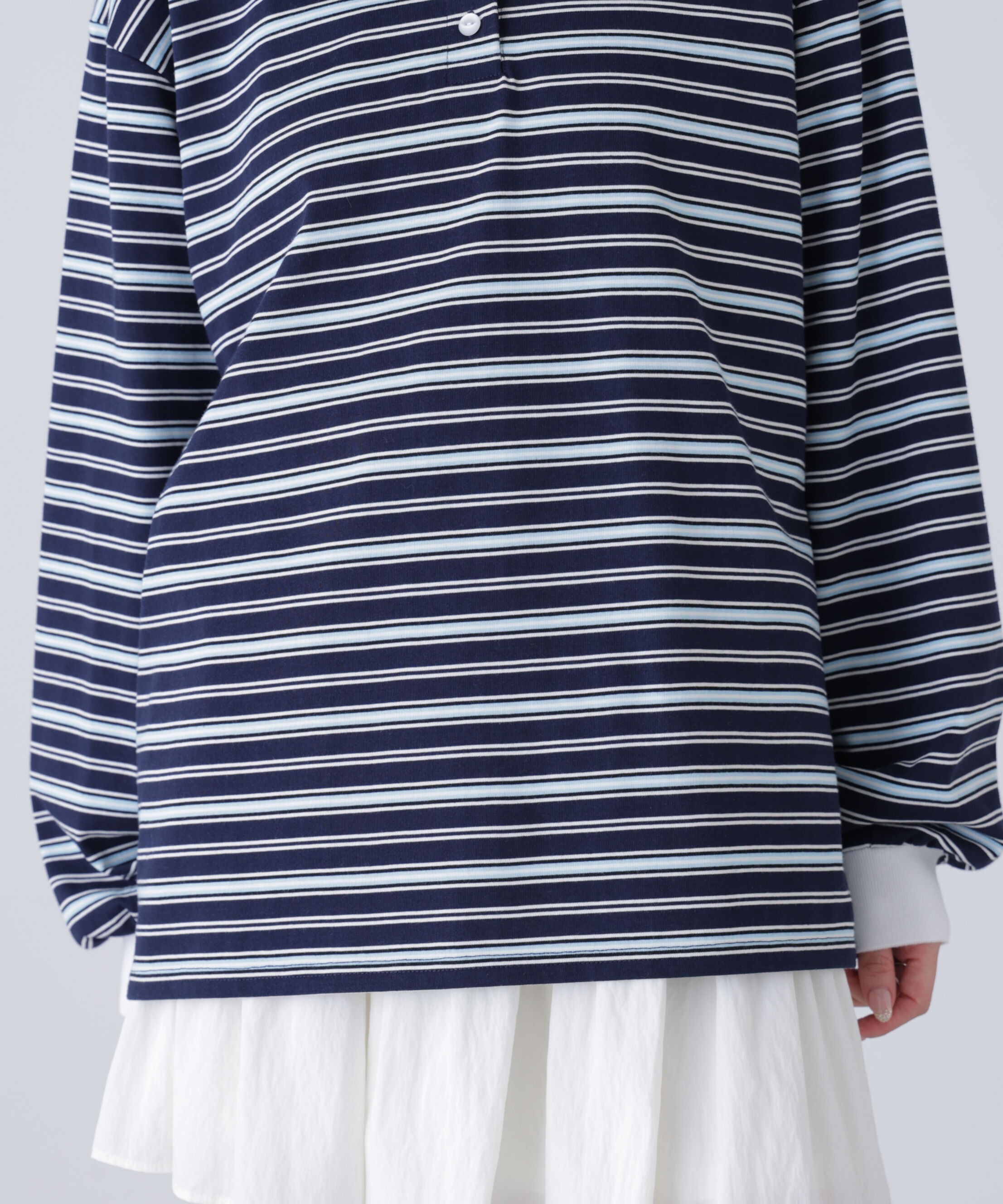  「マルチボーダーラガーポロシャツ」|Tシャツ・カットソー|