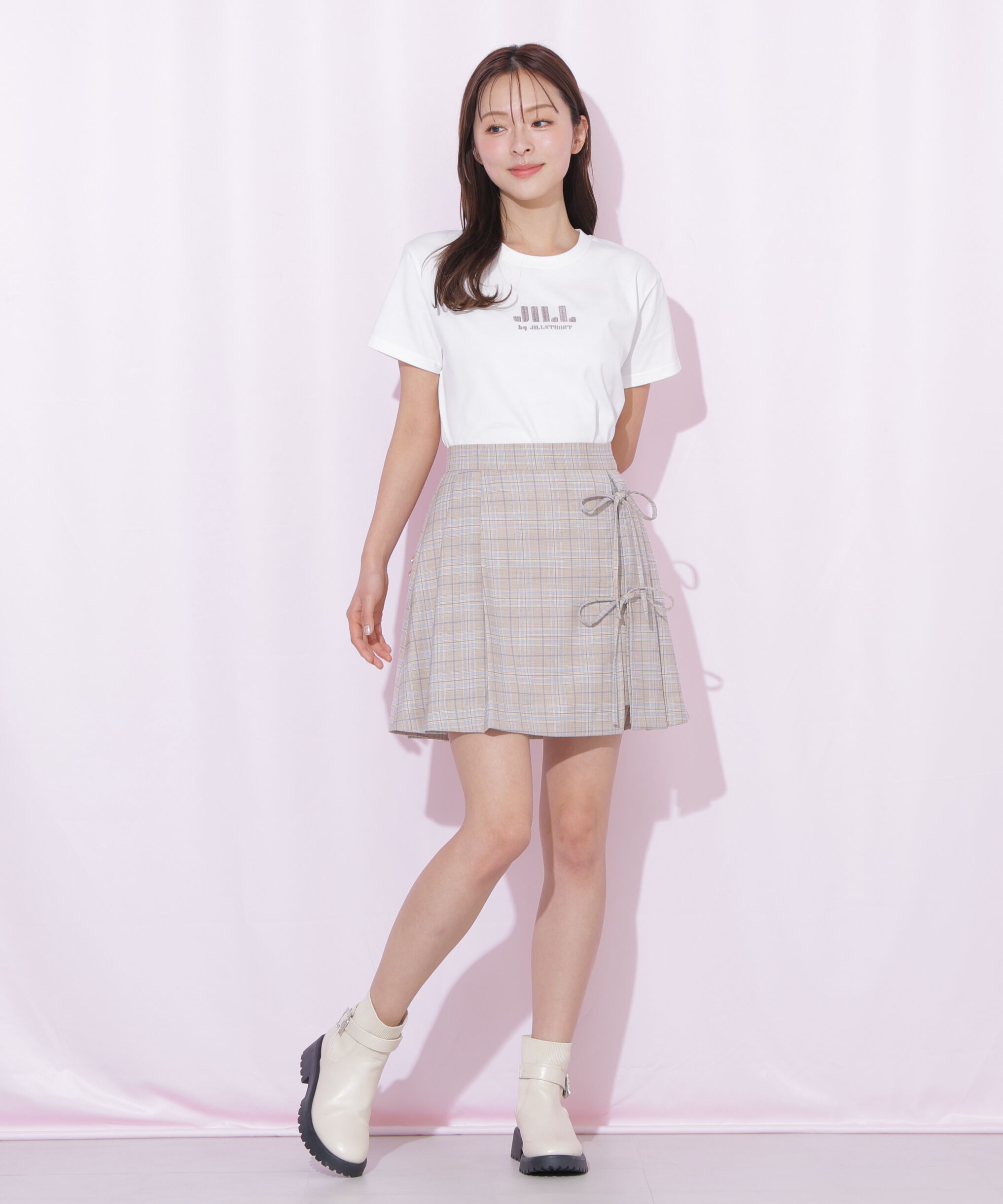  「セットアップ対応ラップリボンミニスカート」|スカート|