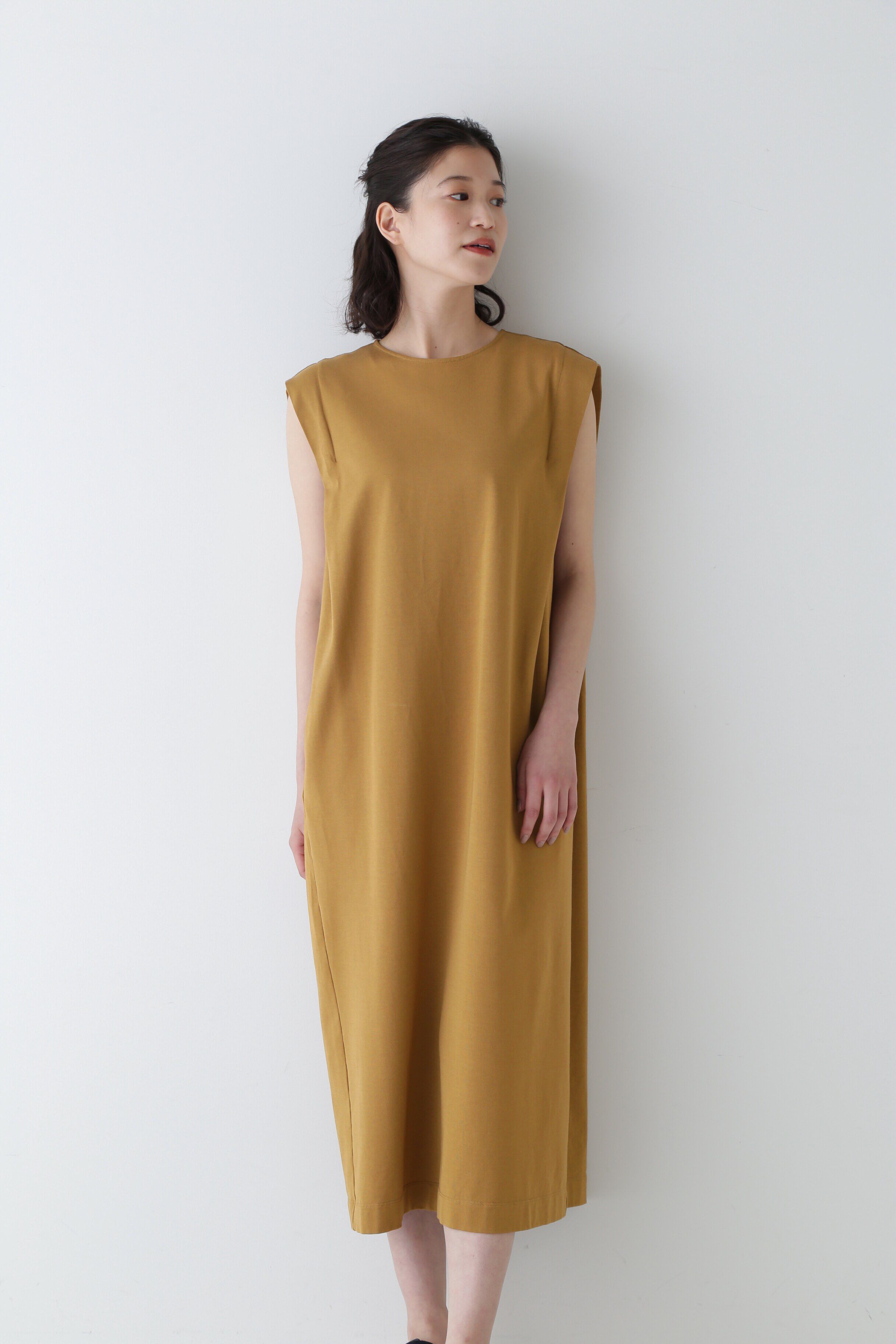  「◆引き揃え天竺ワンピース」|ワンピース|ベージュ