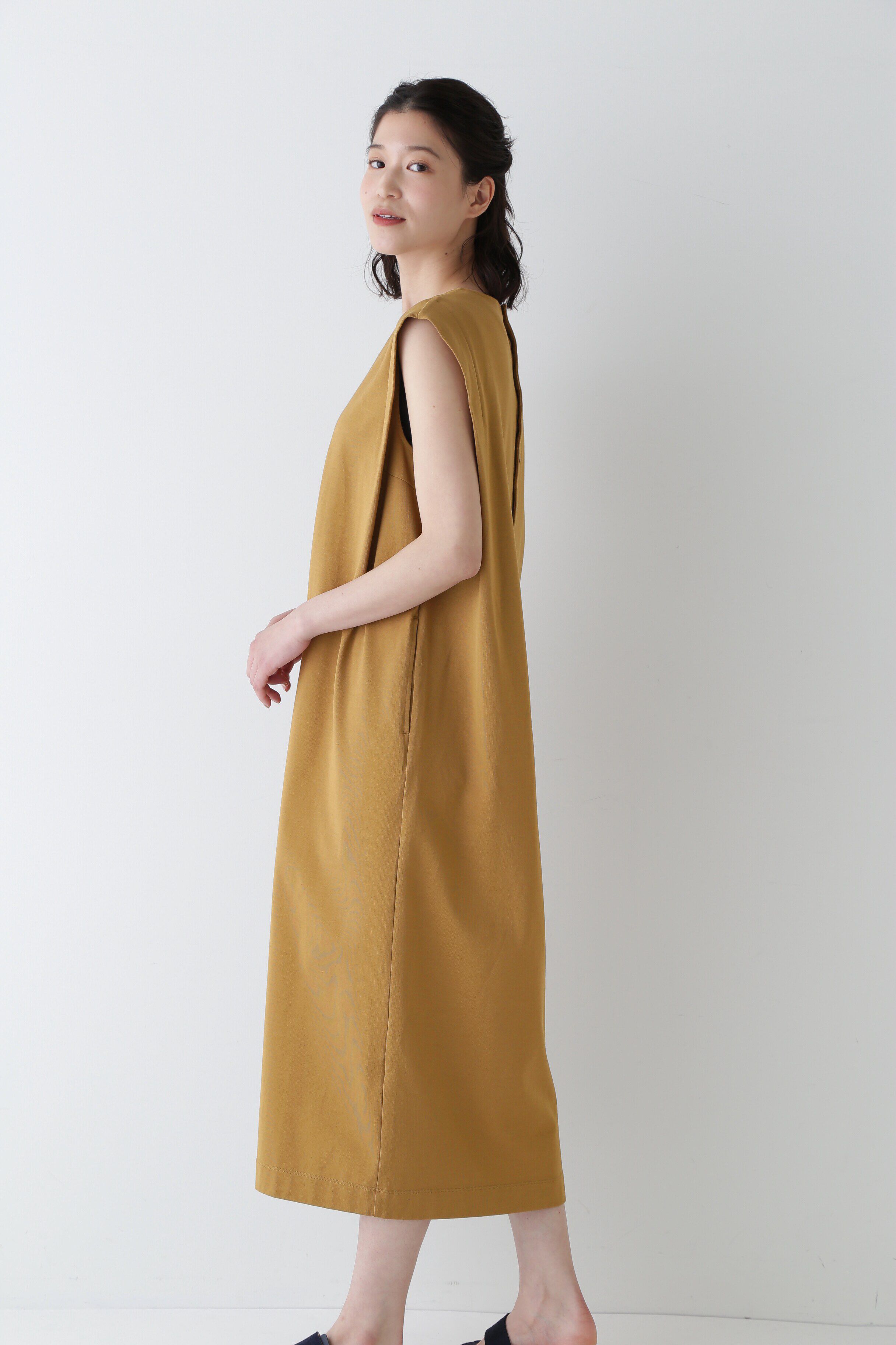  「◆引き揃え天竺ワンピース」|ワンピース|