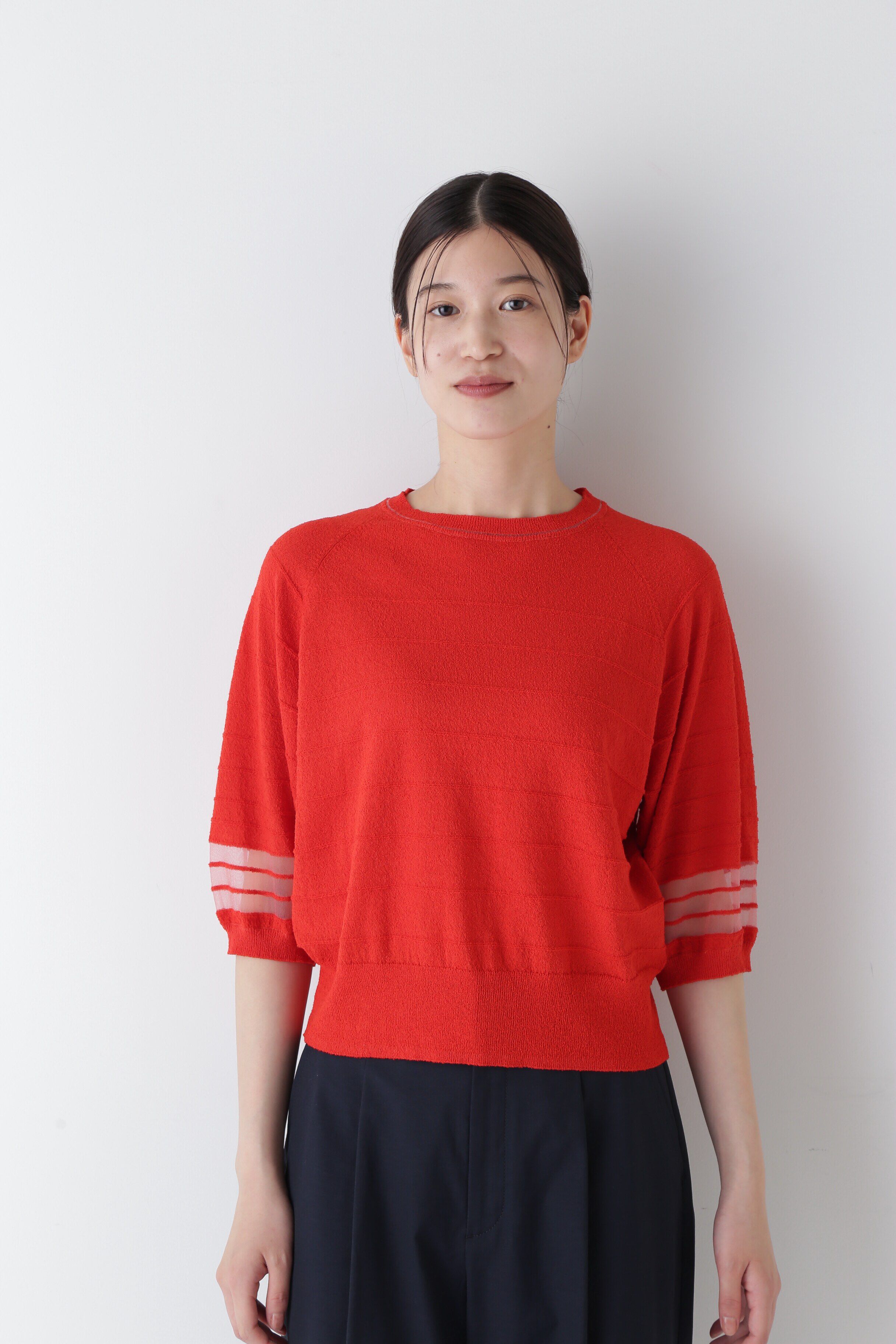  「◆ブークレボーダーニット」|ニット・セーター|