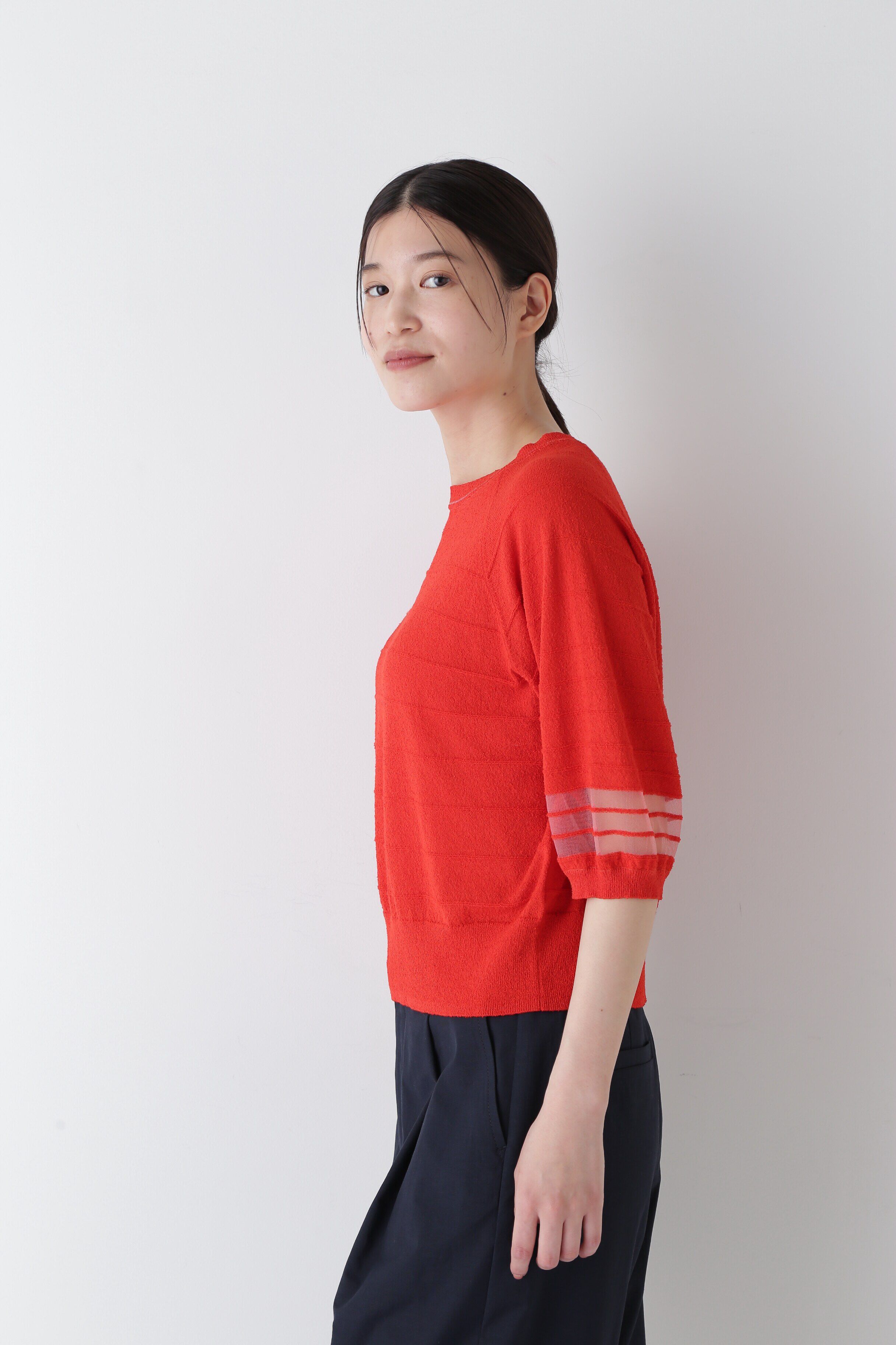  「◆ブークレボーダーニット」|ニット・セーター|