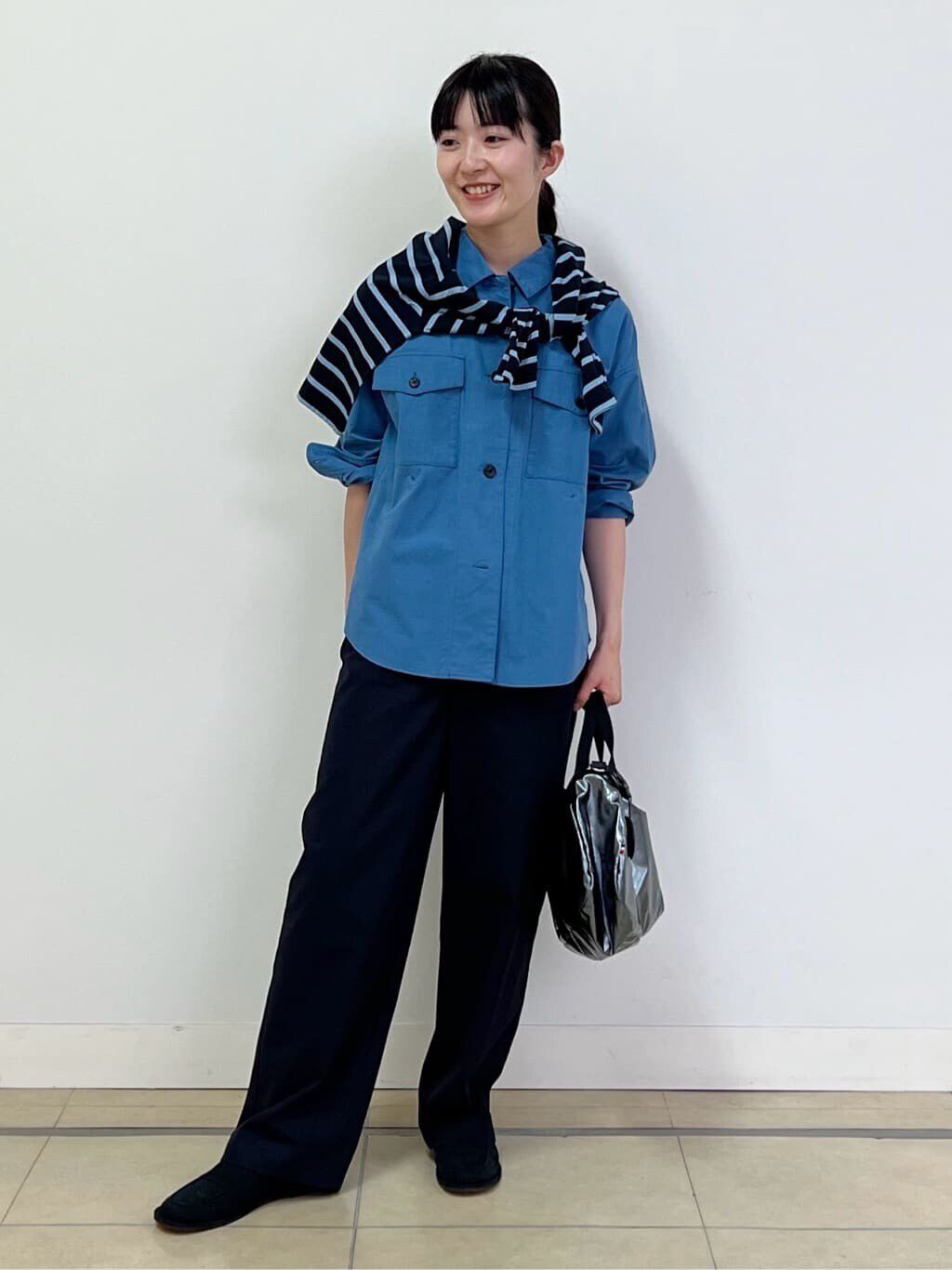  「◆近江晒シャツブルゾン」|シャツ・ブラウス|