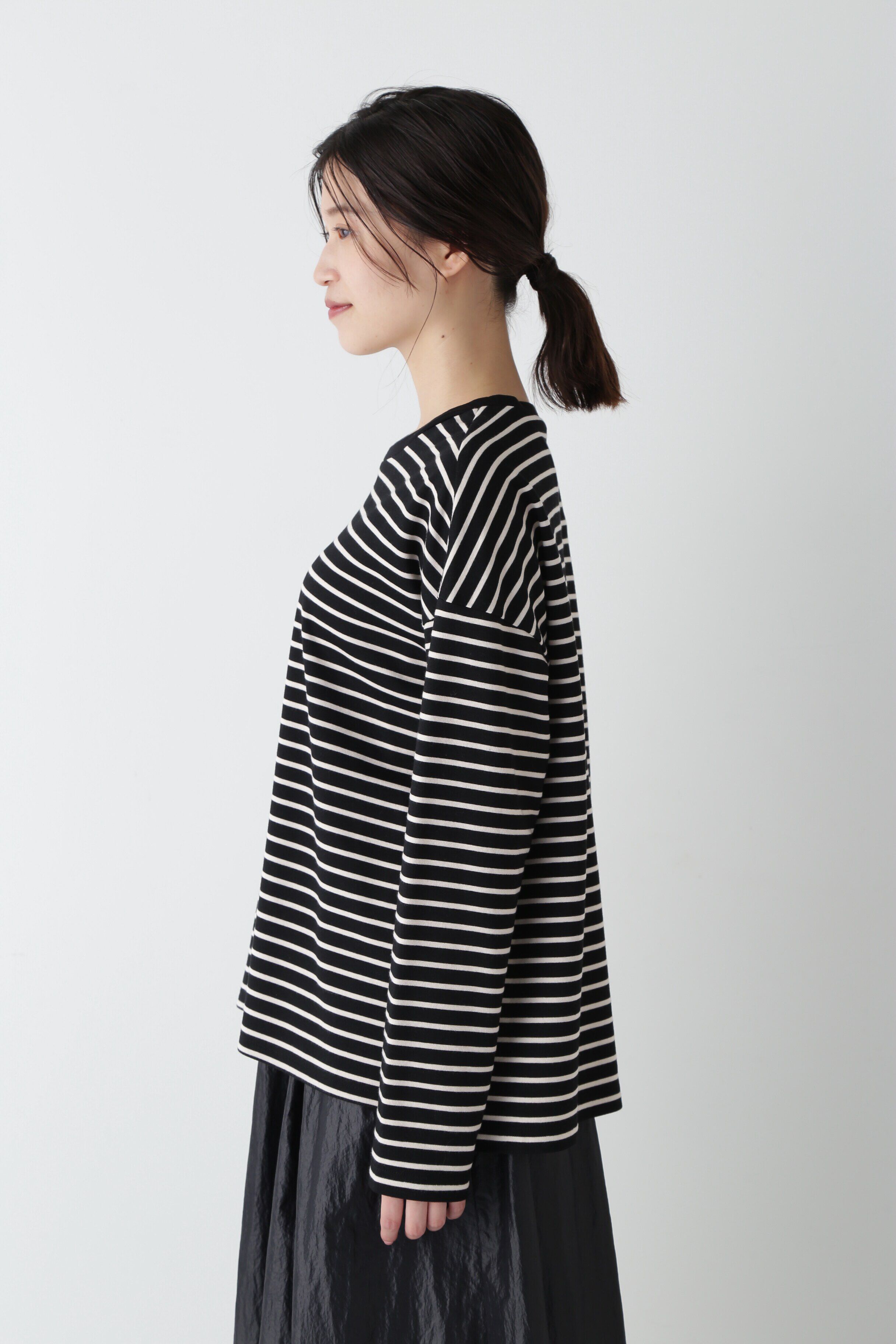  「◆ストレッチポンチボーダープルオーバー」|Tシャツ・カットソー|