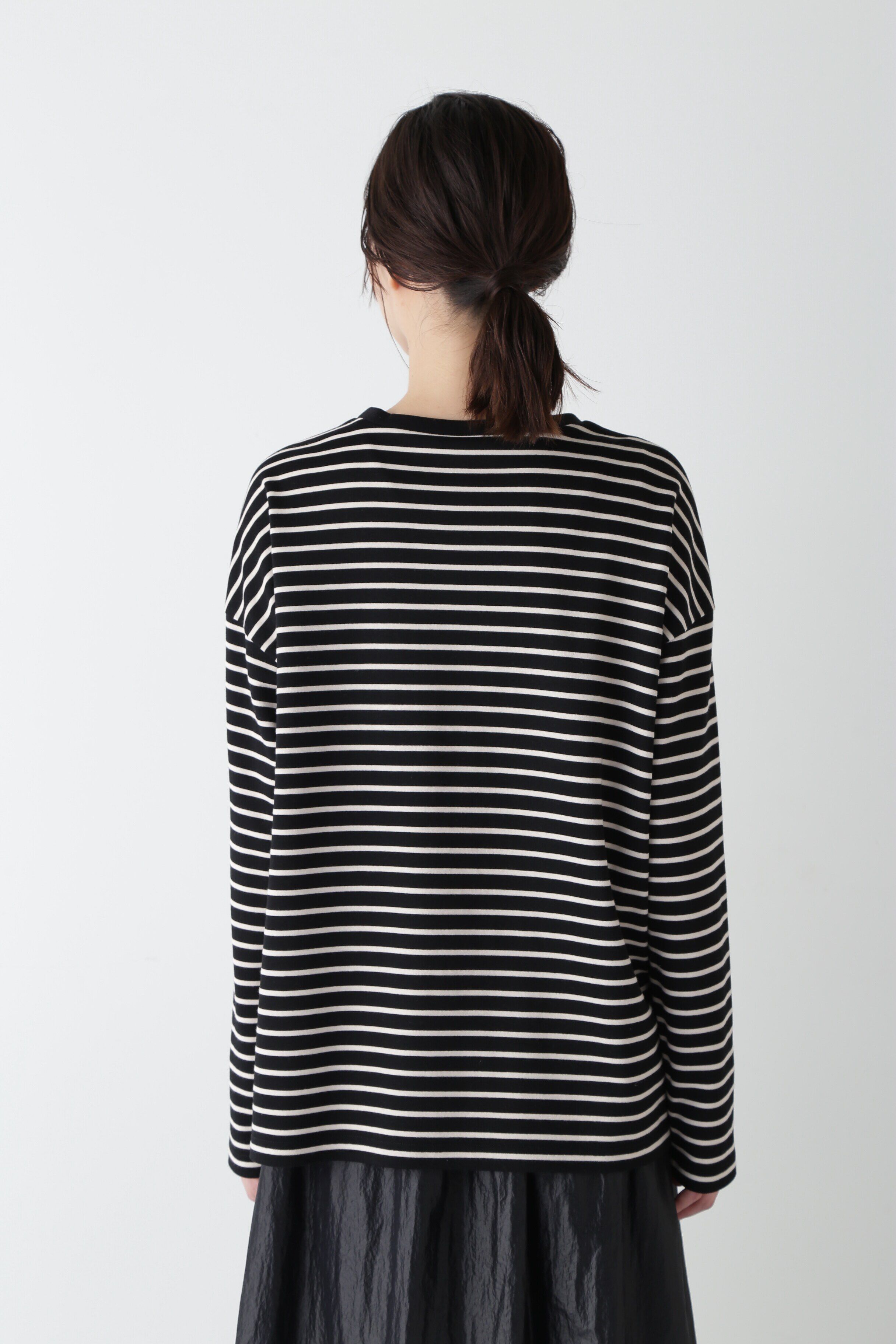  「◆ストレッチポンチボーダープルオーバー」|Tシャツ・カットソー|