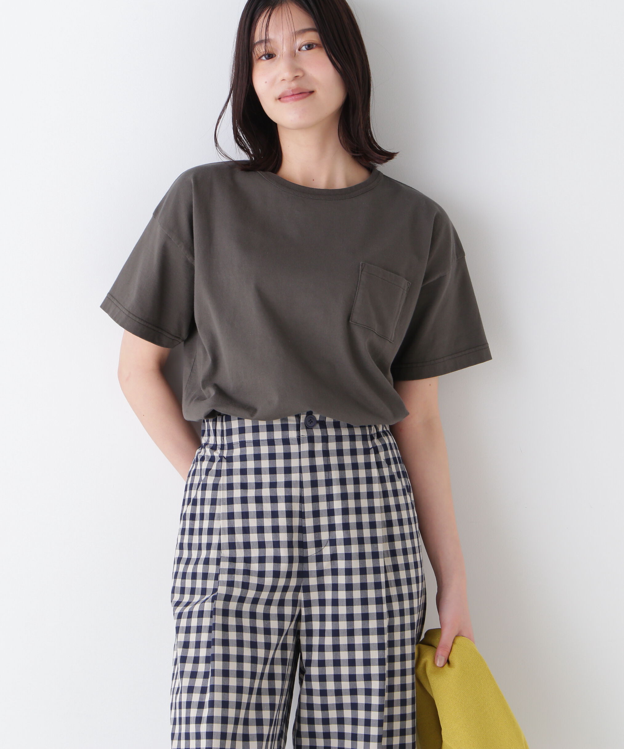  「◆バックロゴポケットＴシャツ」|Tシャツ・カットソー|カーキ