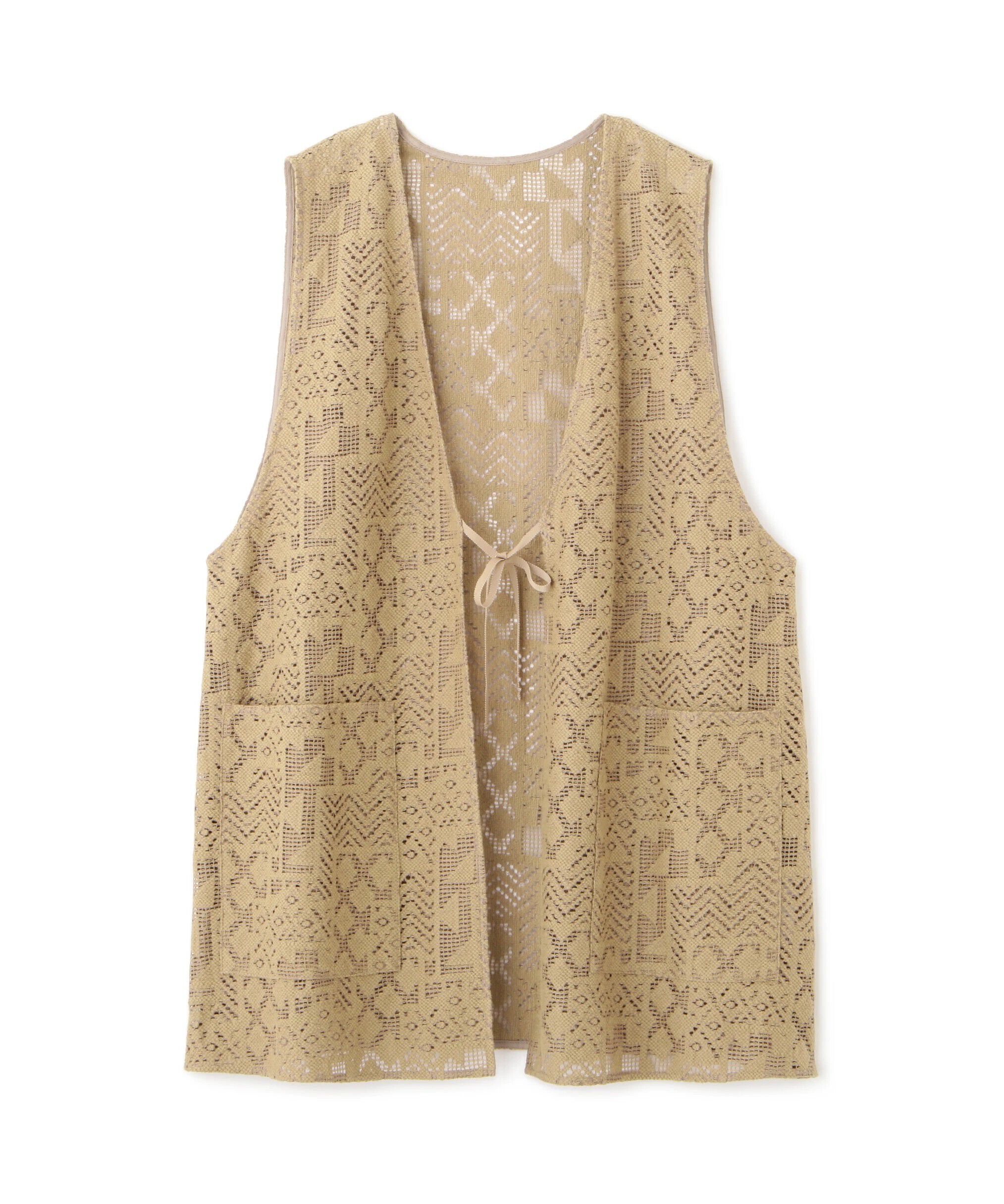  「◆ジオメトリックレースジレ」|シャツ・ブラウス|