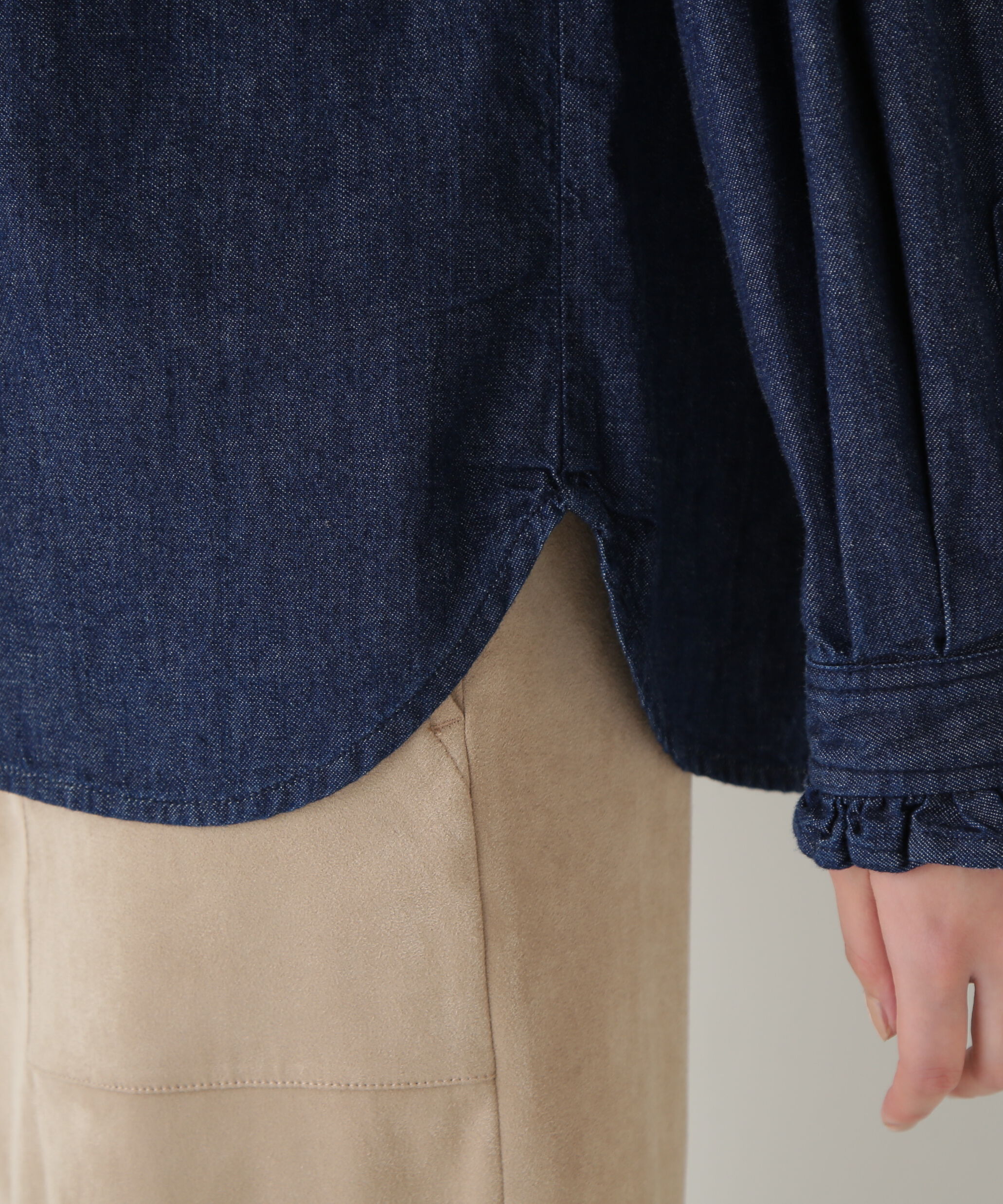  「◆デニムボウタイブラウス」|シャツ・ブラウス|