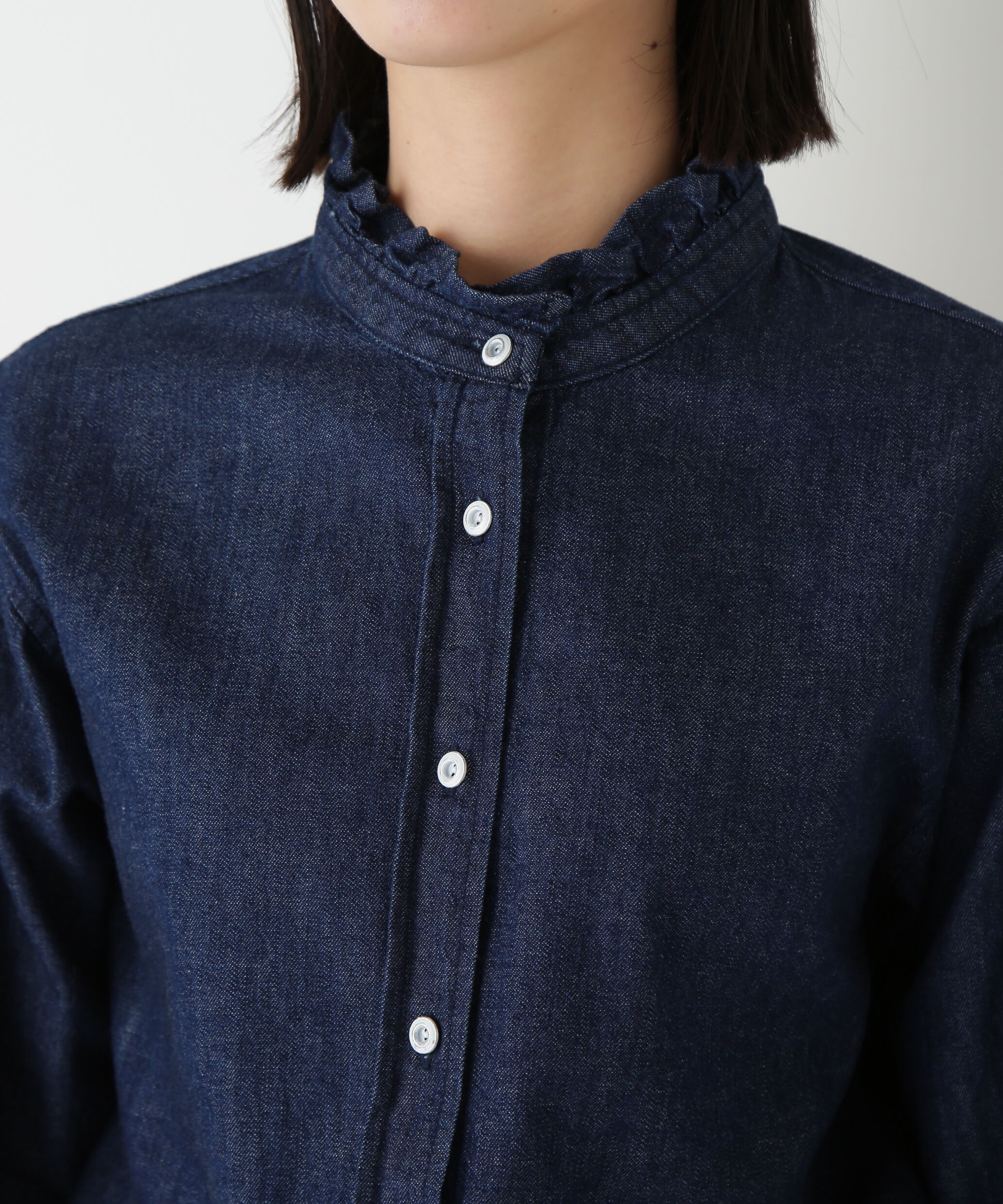  「◆デニムボウタイブラウス」|シャツ・ブラウス|