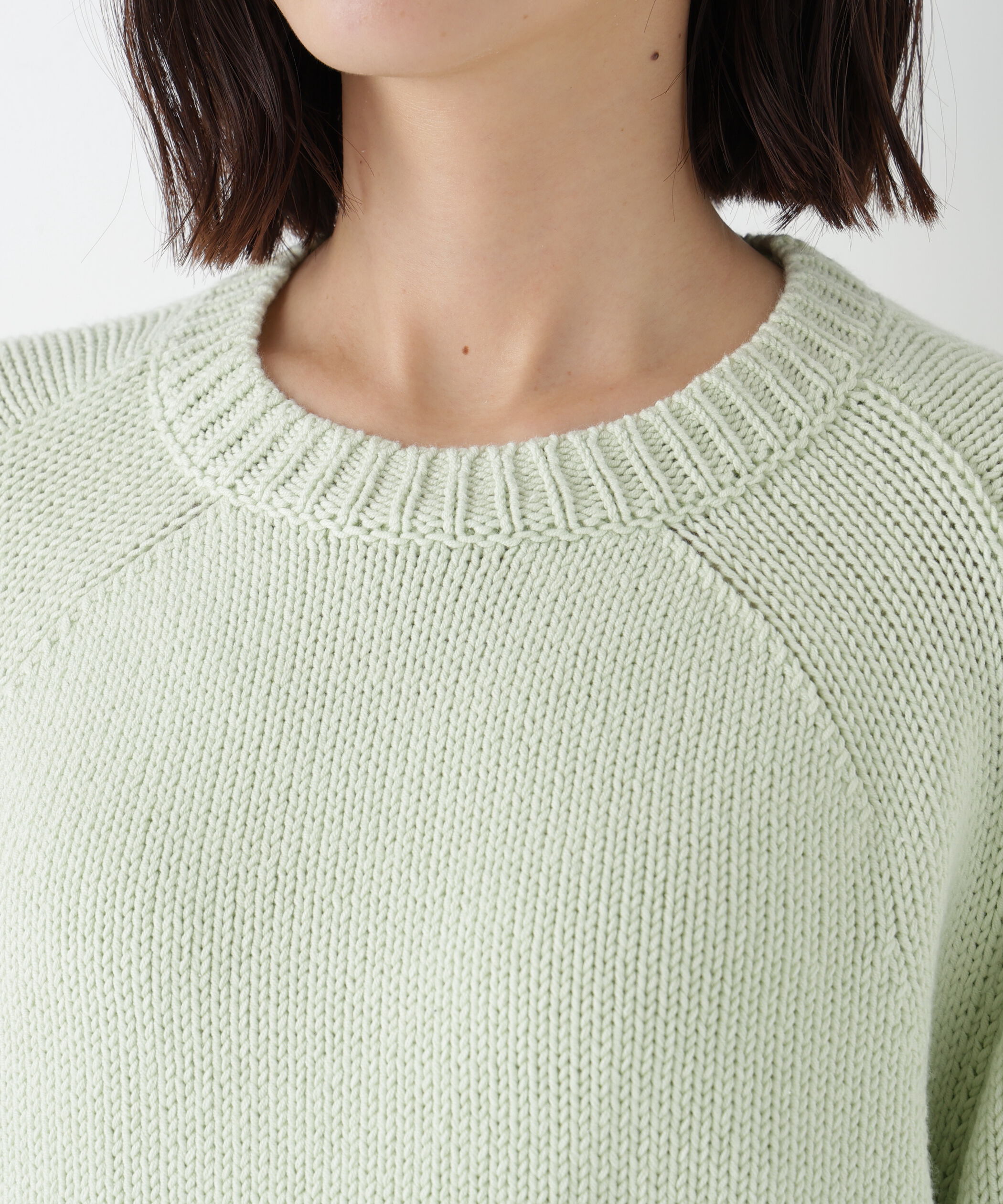  「◆《ウォッシャブル》コットンミックスローゲージニットプルオーバー」|ニット・セーター|