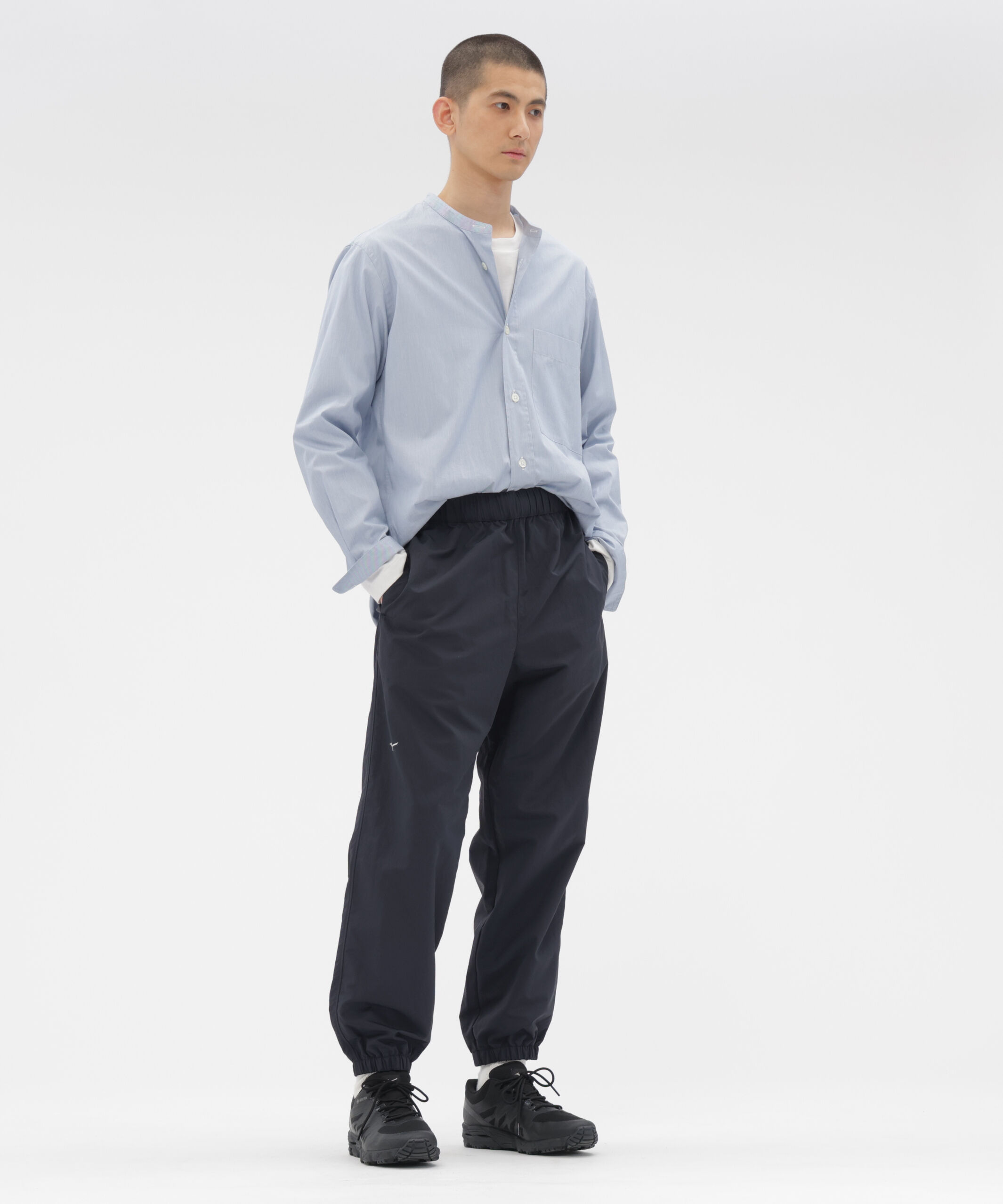 MARGARET HOWELL「WATER REPELENT NYLON POPLIN TROUSERS」|その他|DARK NAVY1