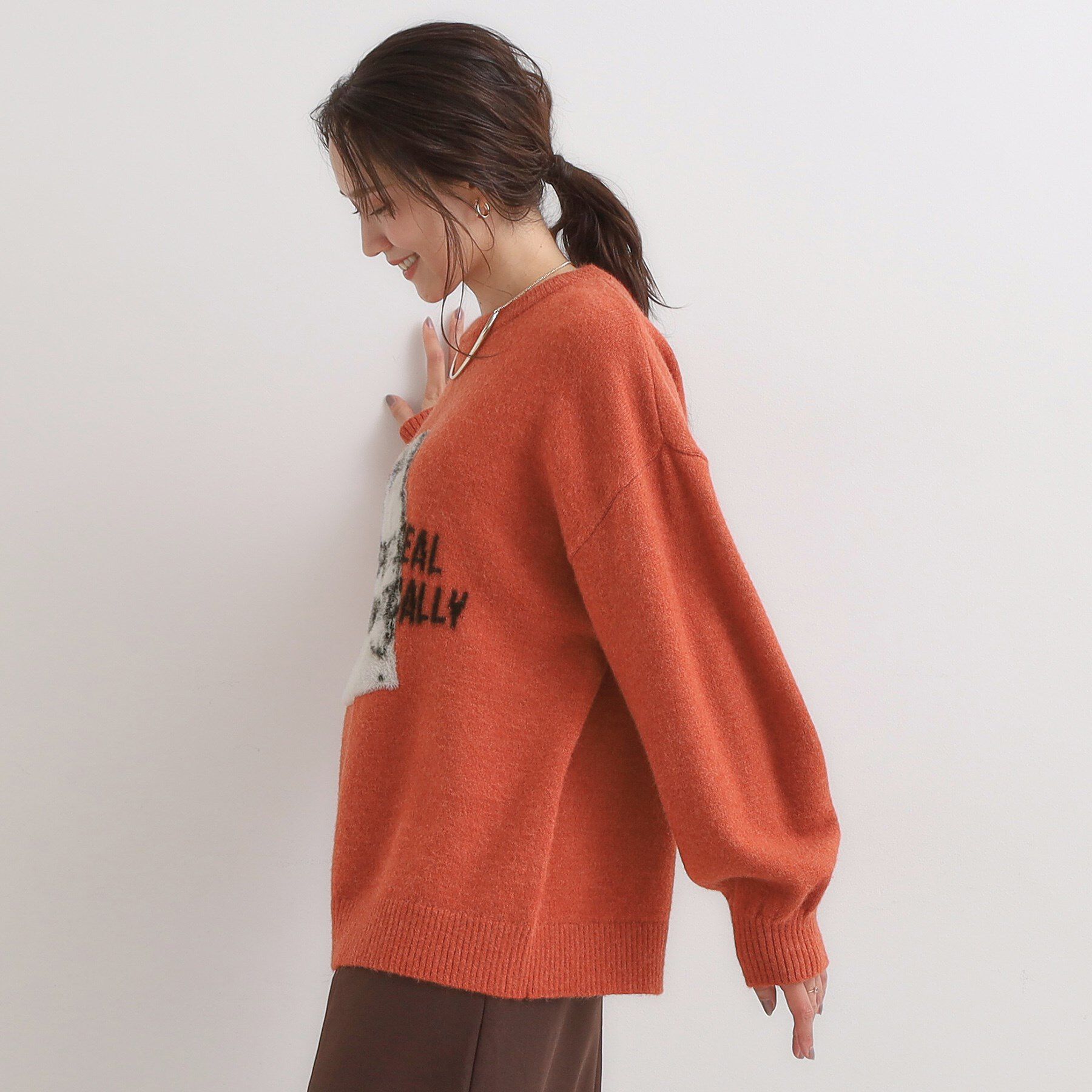 SHOO･LA･RUE「【旭山動物園応援商品】ゆるアニマル ふわふわジャカードニット」|ニット・セーター|