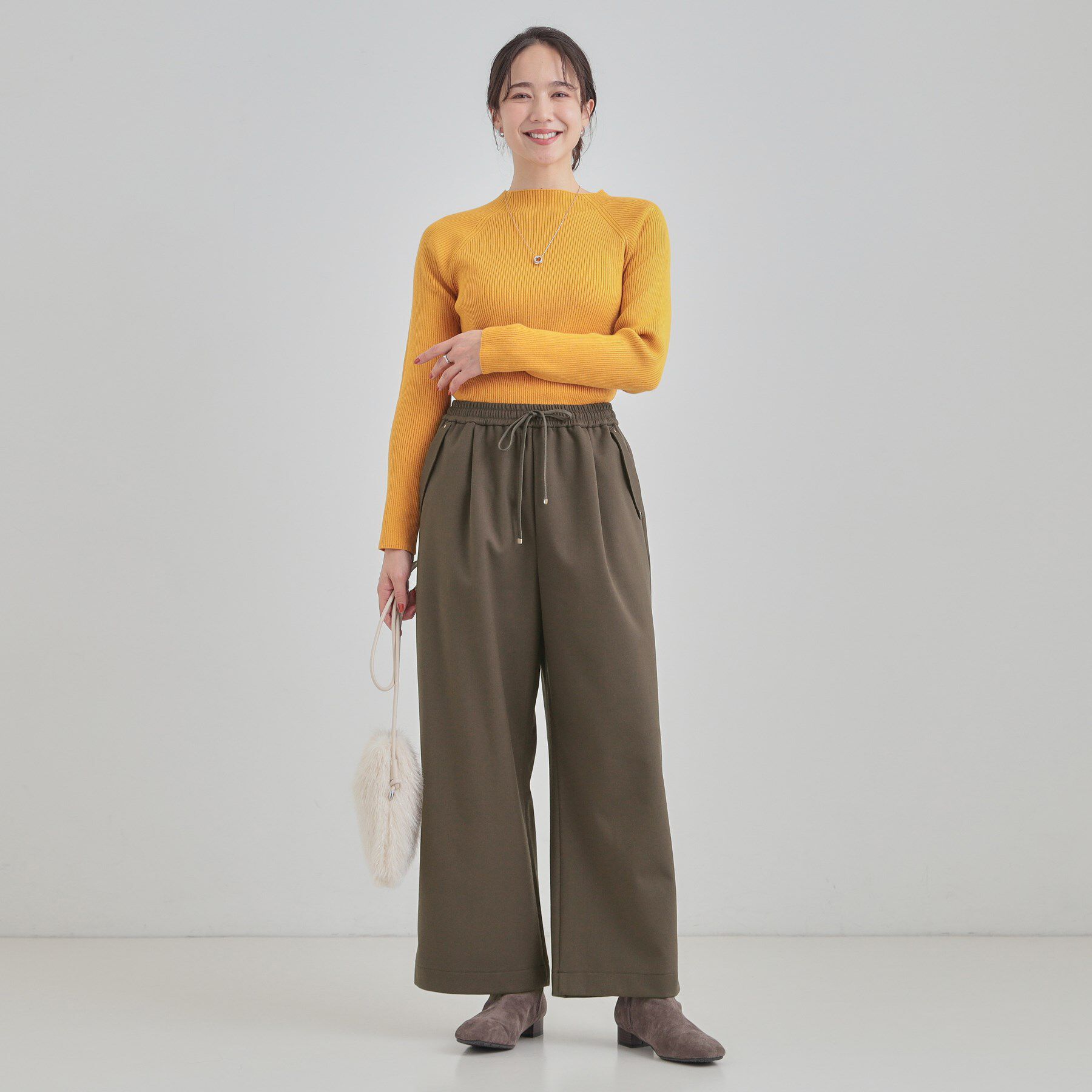 SHOO･LA･RUE「【洗濯機可/S-LL】 フラップイージーワイドパンツ」|その他|