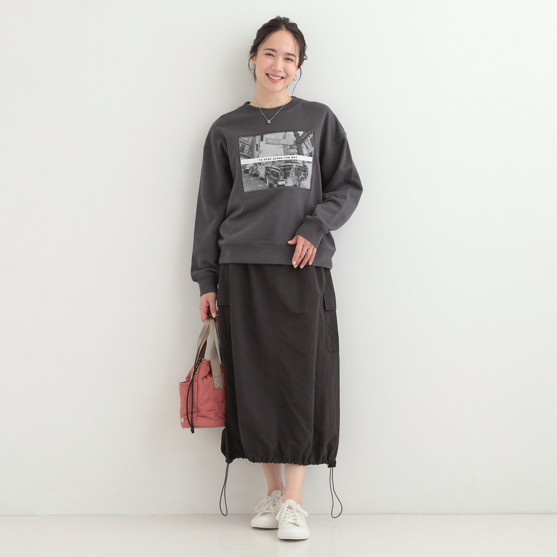 SHOO･LA･RUE「【S-LL】カジュアルすぎない大人のフォト刺繍裏毛スウェット」|パーカー|