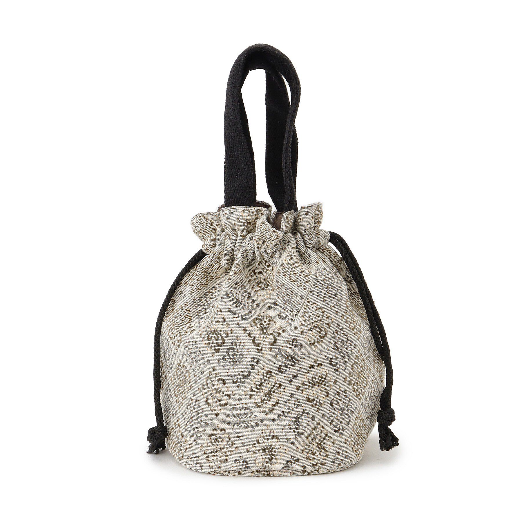 SHOO･LA･RUE「【インド製】ジャカード巾着バッグ」|トートバッグ|