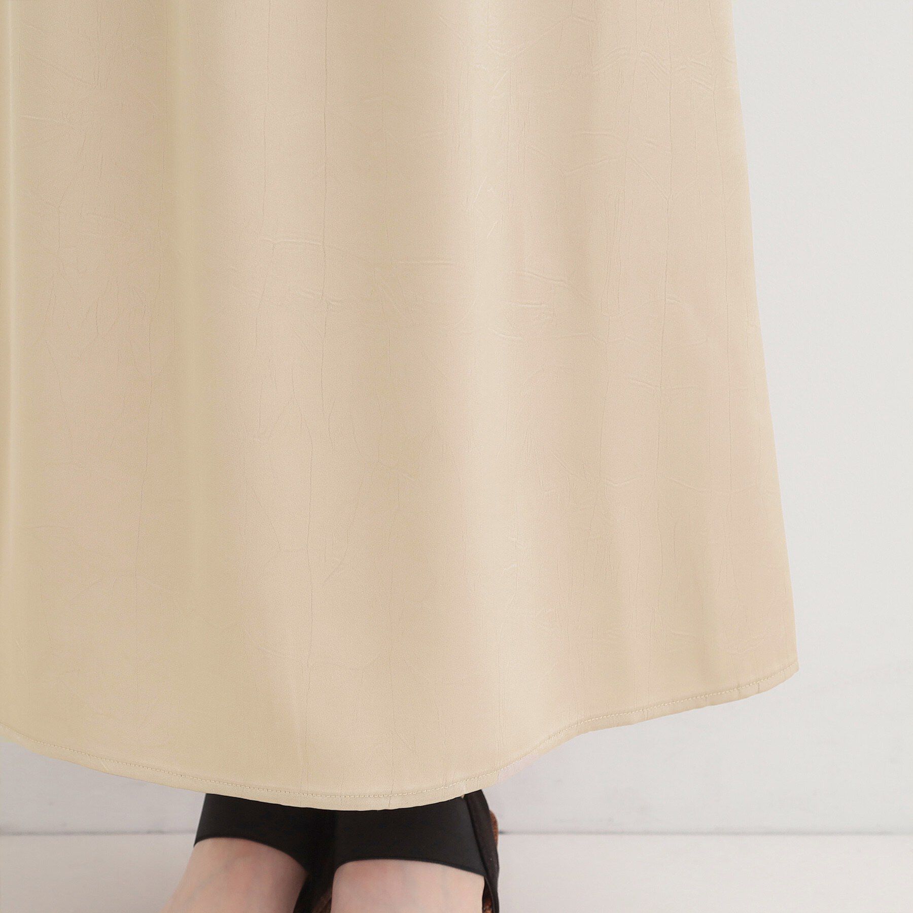 SHOO･LA･RUE「【洗濯機可】大人に嬉しい　上品サテンマーメイドスカート」|スカート|