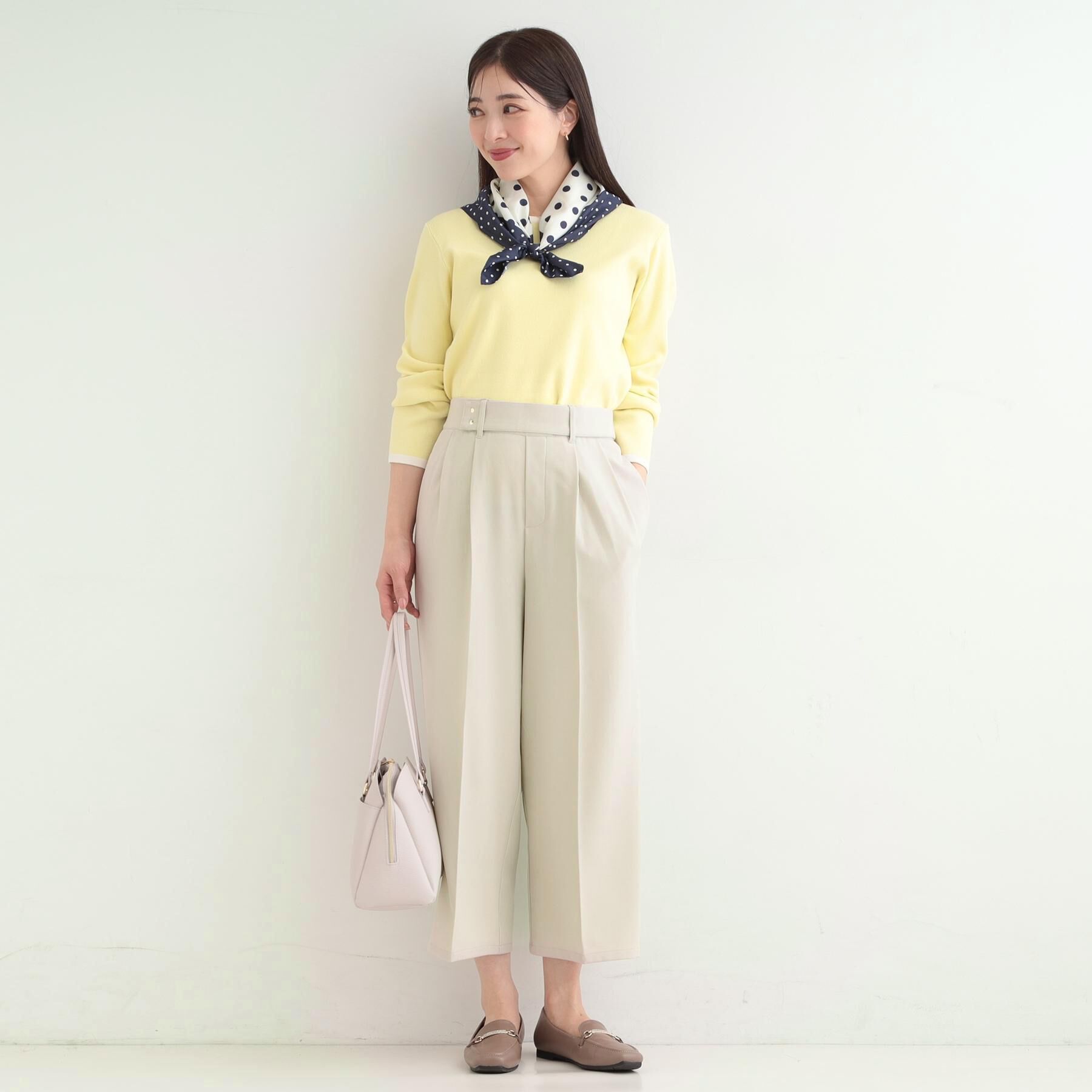 SHOO･LA･RUE「【着丈選べる/S-LL/洗濯機可】楽ちん&times;きれいみえ　ストレッチワイドパンツ」|その他|