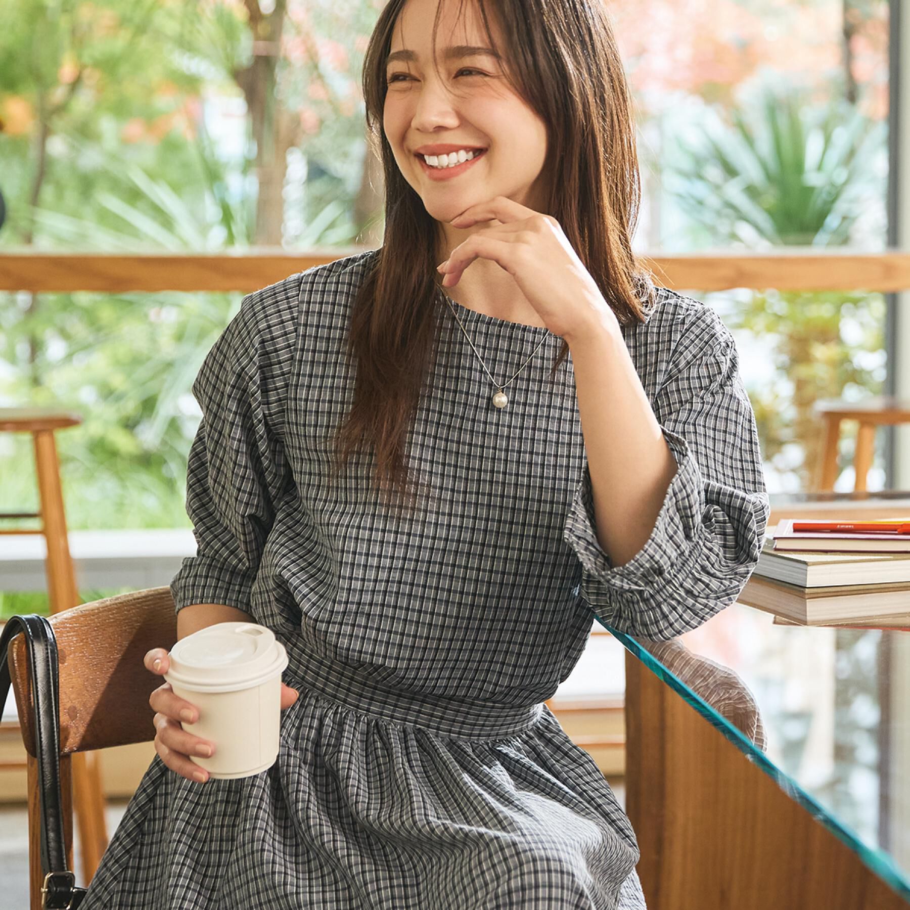 SHOO･LA･RUE「【セットアップ可】サッカーチェック柄ブラウス」|シャツ・ブラウス|