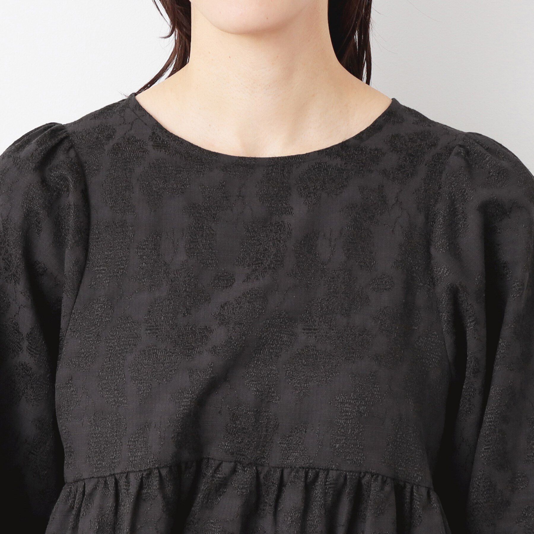 Dessin「【入卒/セレモニー/セットアップ可能/洗える】フラワージャカードブラウス」|シャツ・ブラウス|