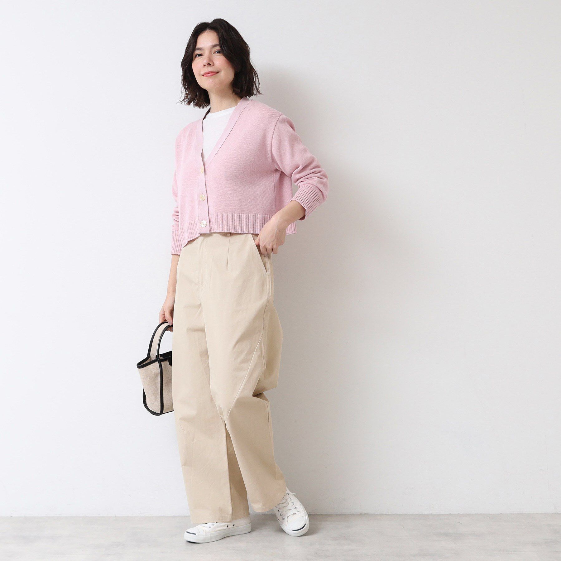 Dessin「【洗える・後ろゴム】コットンワイドパンツ（S～L）」|その他|