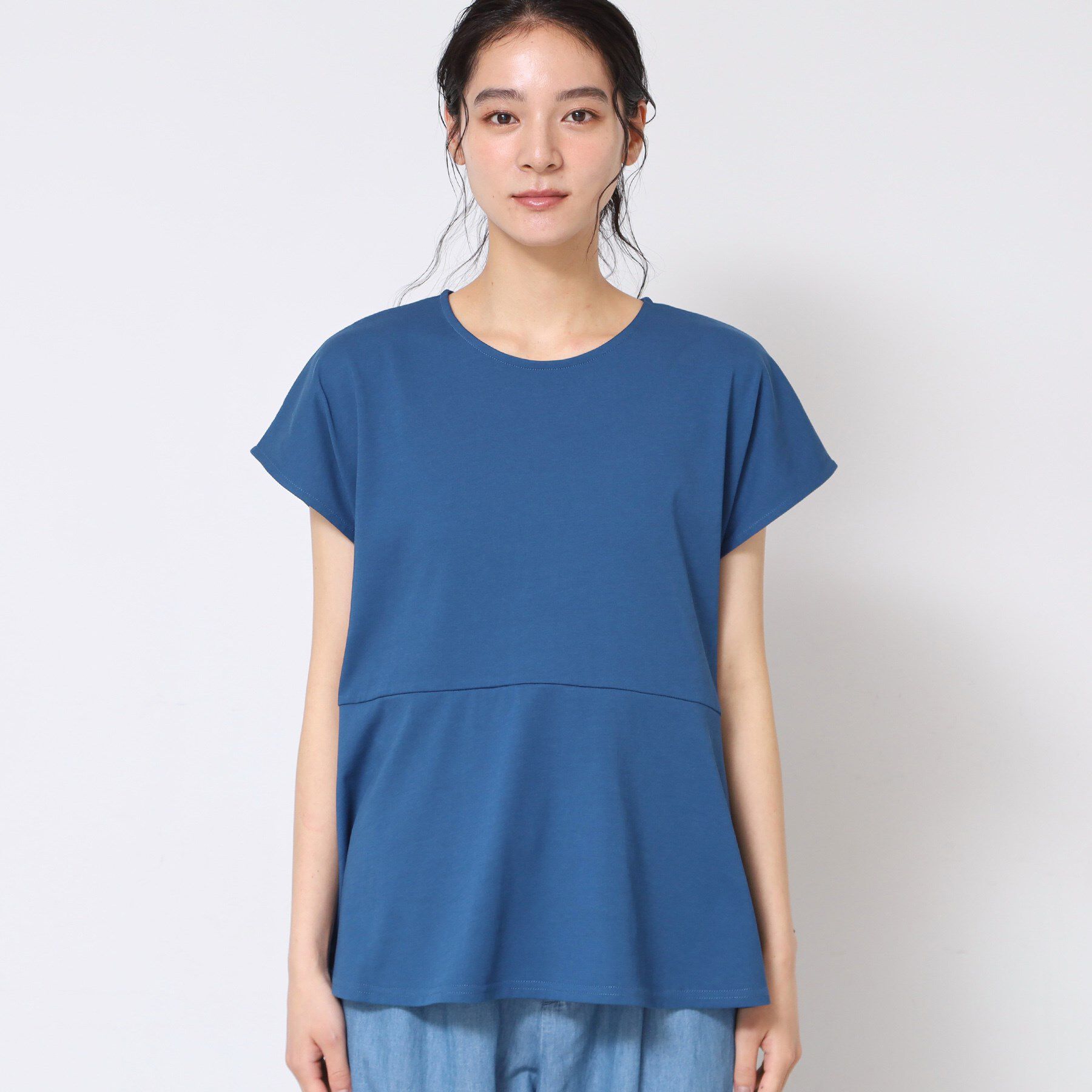 Dessin「◆【洗える】ペプラムチュニックカットソー（XS～L）」|Tシャツ・カットソー|