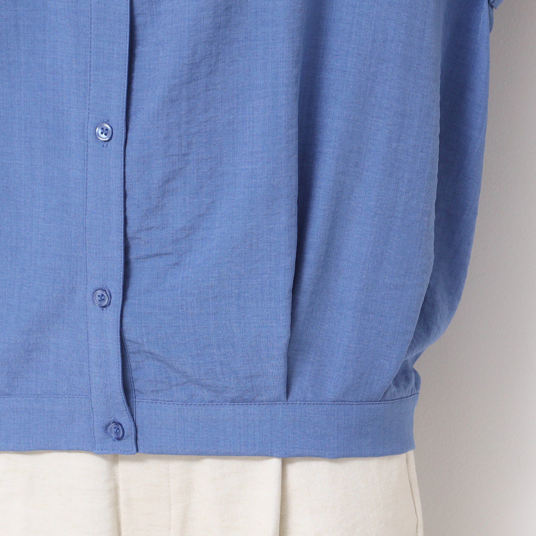 Dessin「【洗える】フレンチスリーブスキッパーシャツ（XS～L）」|シャツ・ブラウス|