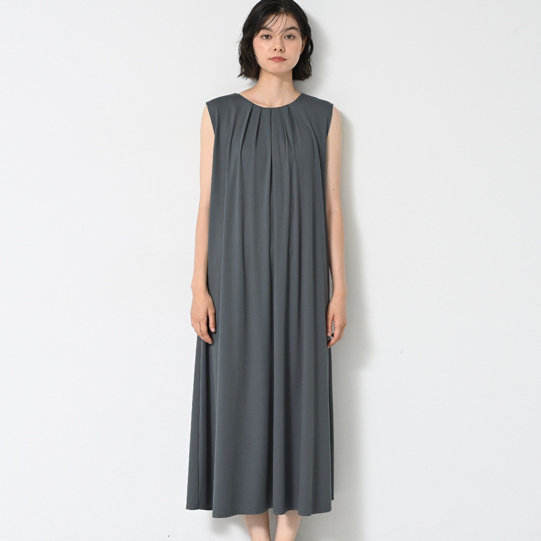 Dessin「【接触冷感】スムースポンチワンピース」|ワンピース|