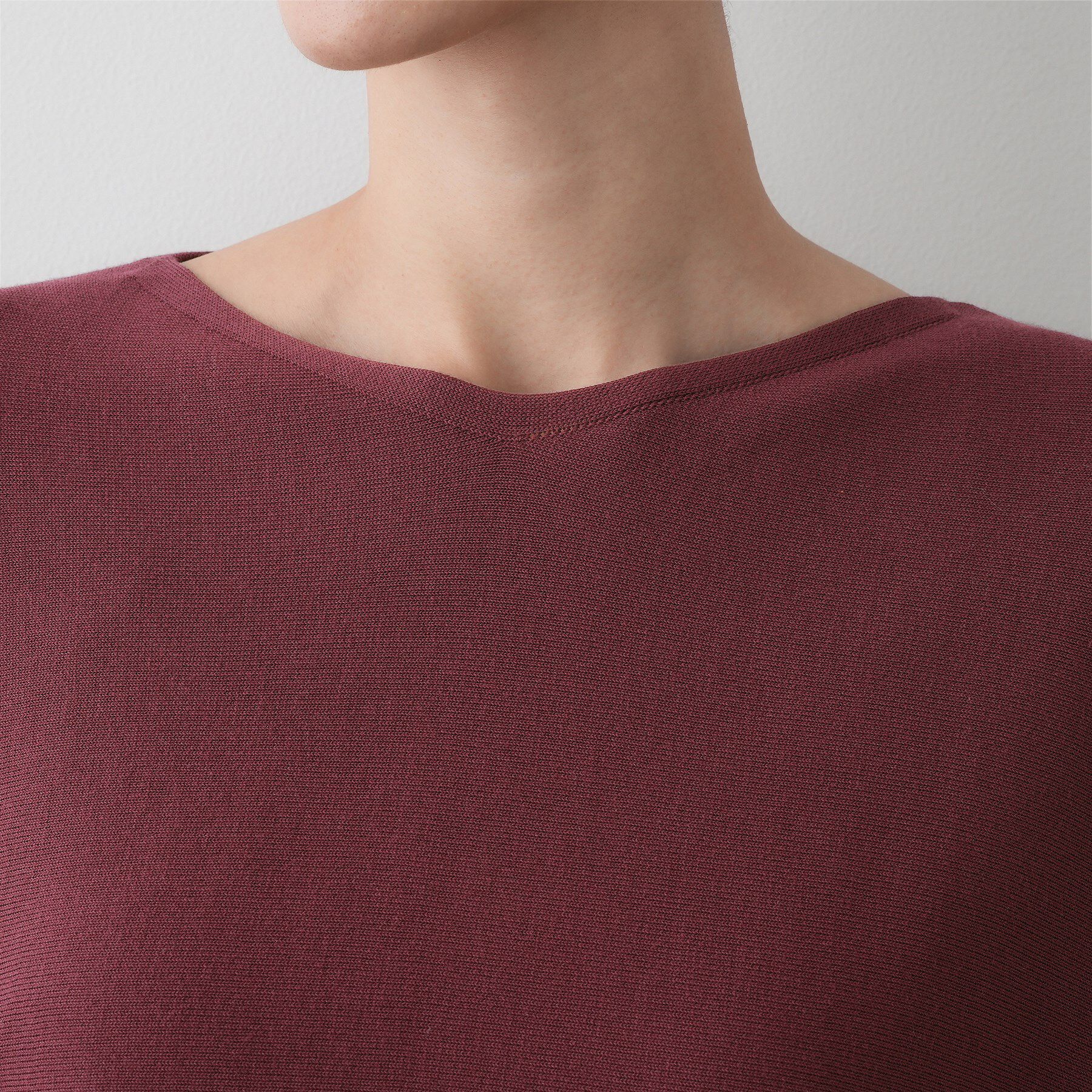 Dessin「【洗える】後ろボタンニットプルオーバー七分袖」|ニット・セーター|