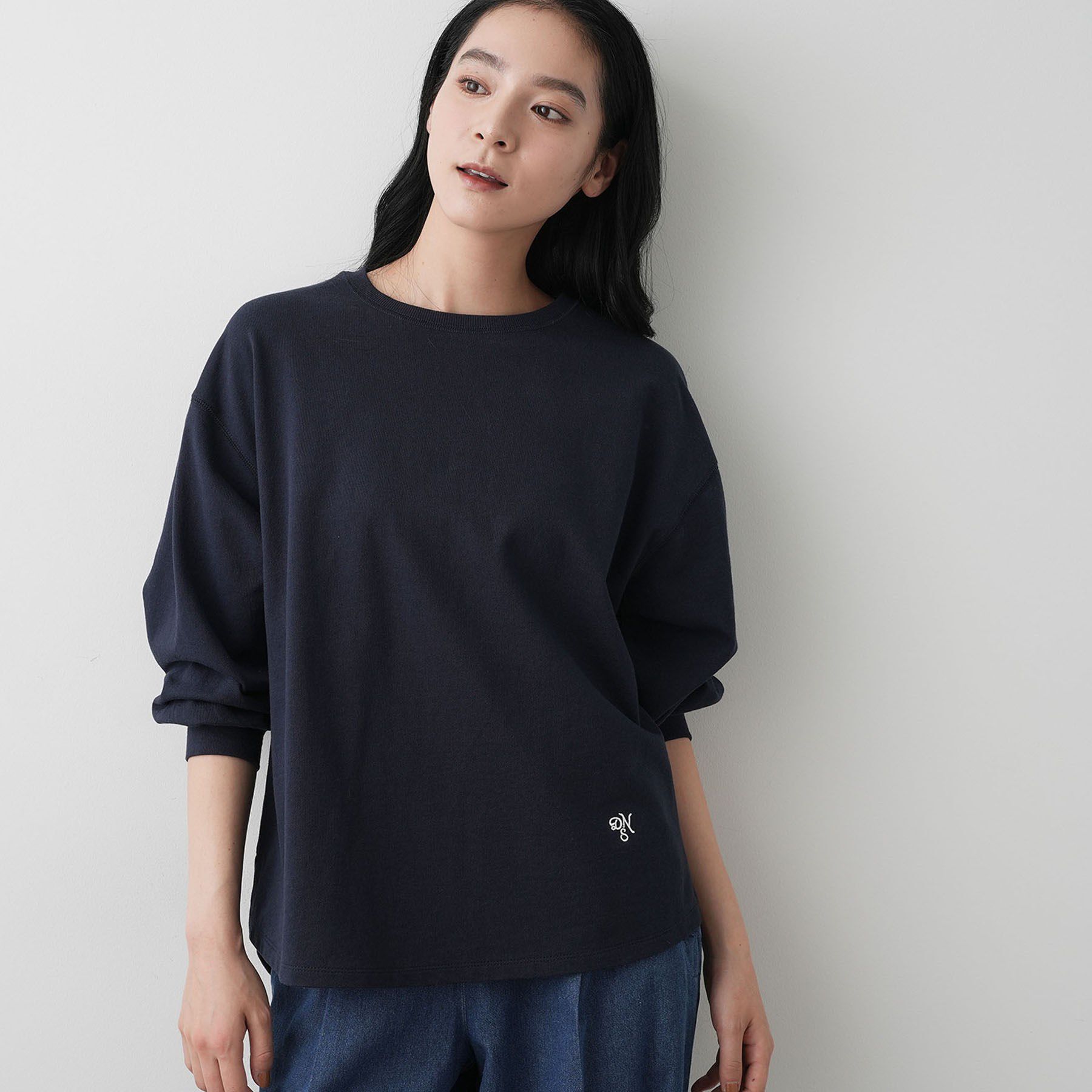 Dessin「【360度可愛い・洗える】バックヘンリーカットソー」|Tシャツ・カットソー|