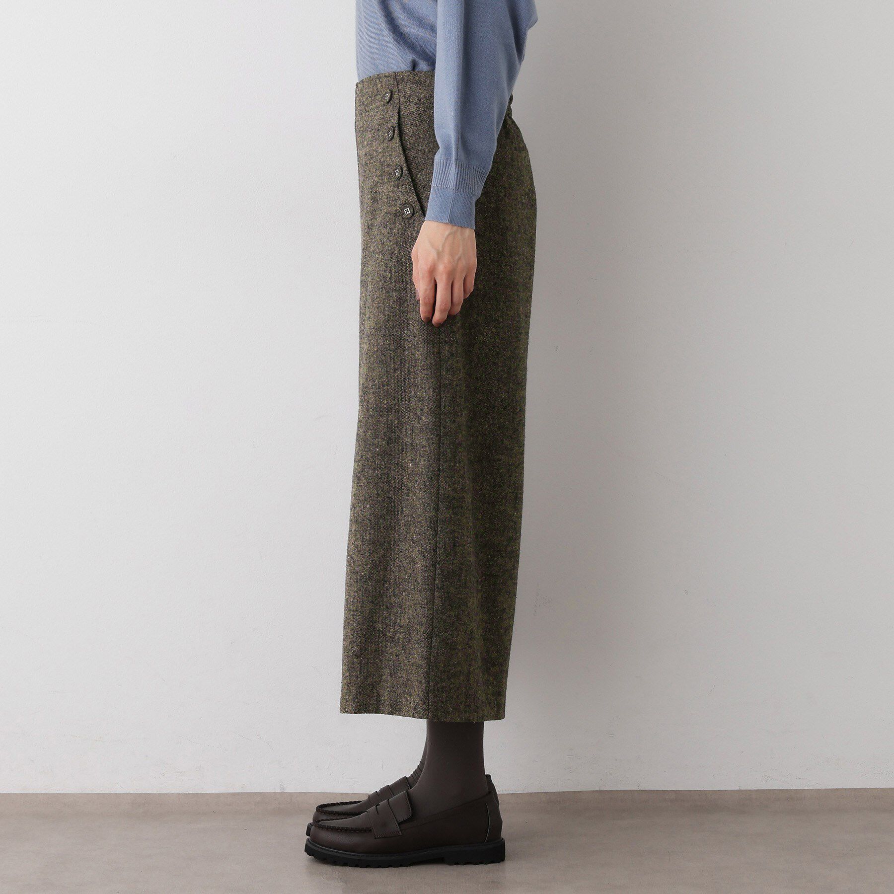 Dessin「【洗える/後ろゴム】ツイードマリンクロップド丈パンツ」|その他|