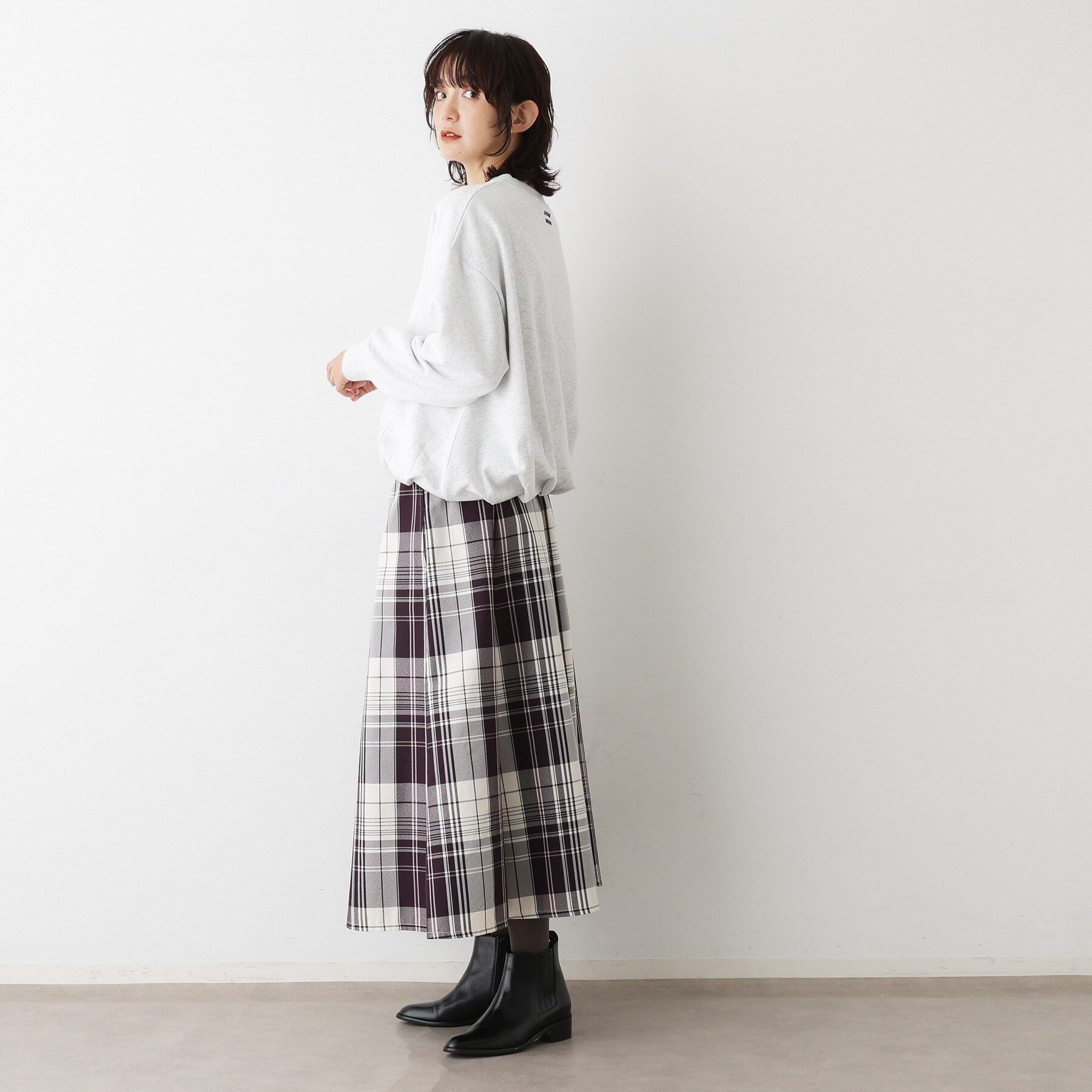 Dessin「【洗える】バルーンシルエットミニ裏毛プルオーバー」|Tシャツ・カットソー|