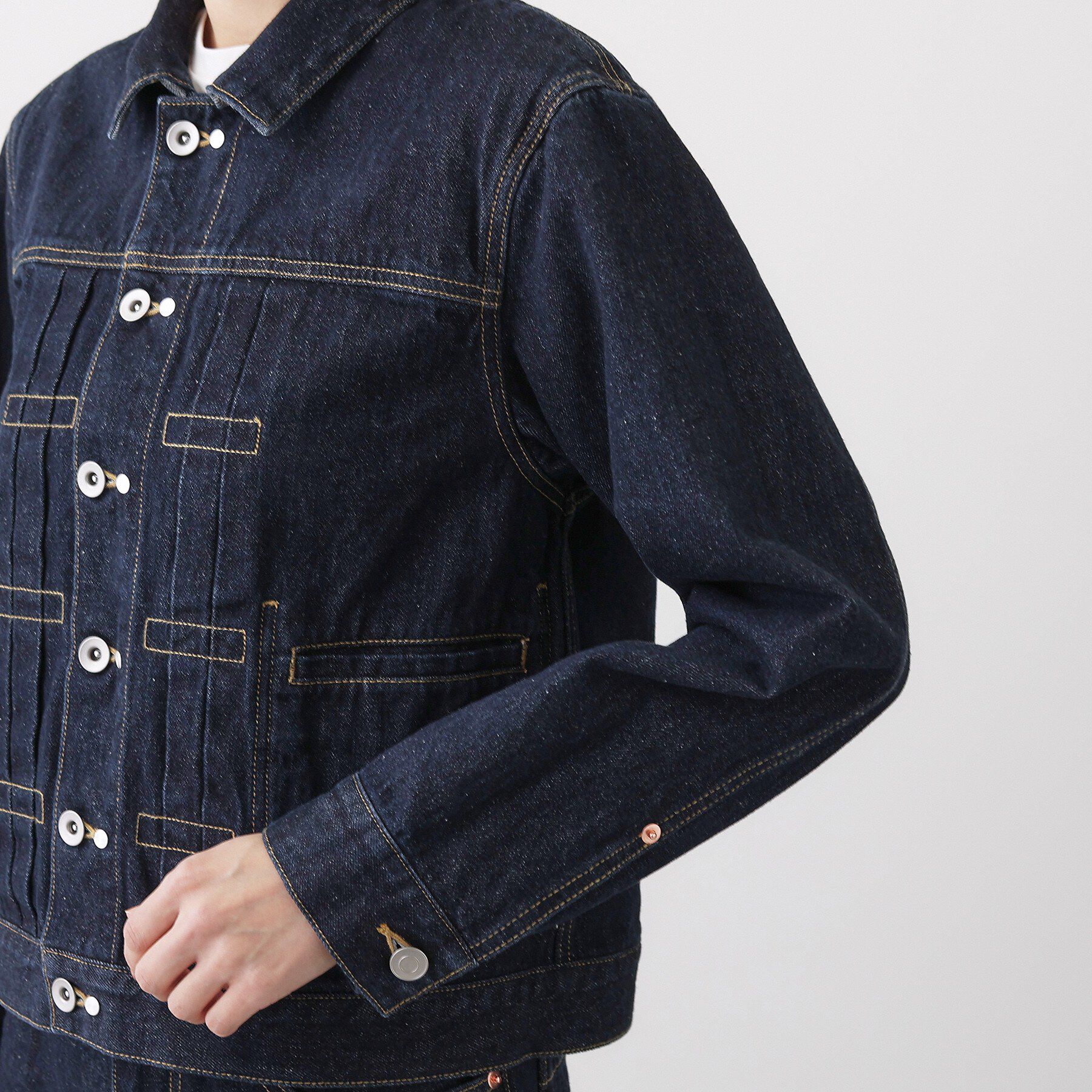 Dessin「【ユニセックス/2WAY】リバーシブルデニムジャケット」|デニムジャケット|