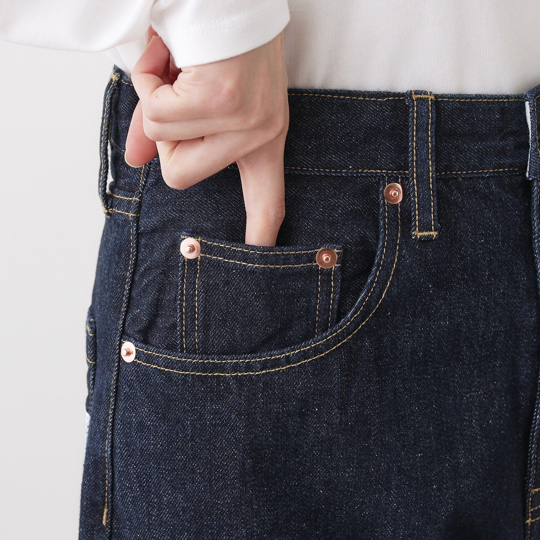 Dessin「【ユニセックス/洗える】ワイドシルエット12OZデニム」|デニム|