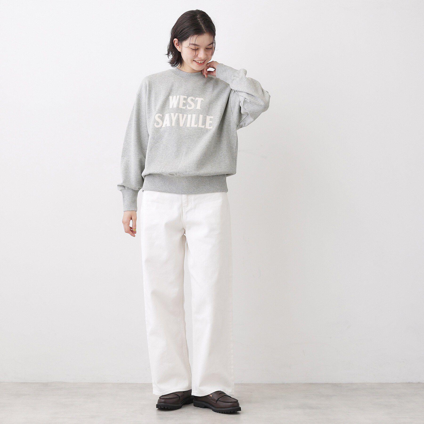 Dessin「【洗える】オーガニックコットン裏毛ロゴスウェット」|パーカー|