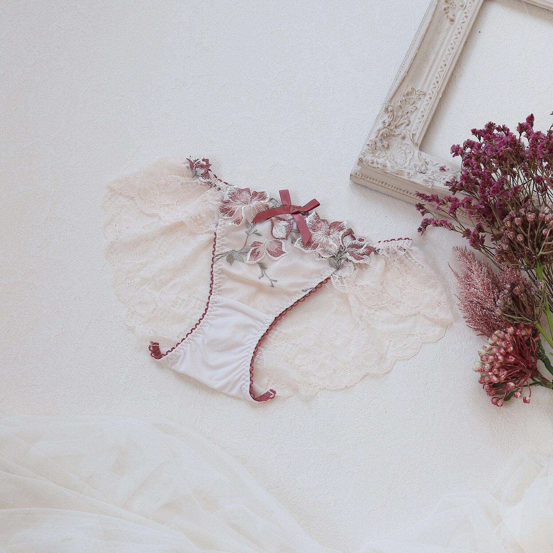 Risa Magli「クレモンス レースショーツ」|インナー|ローズ(062)
