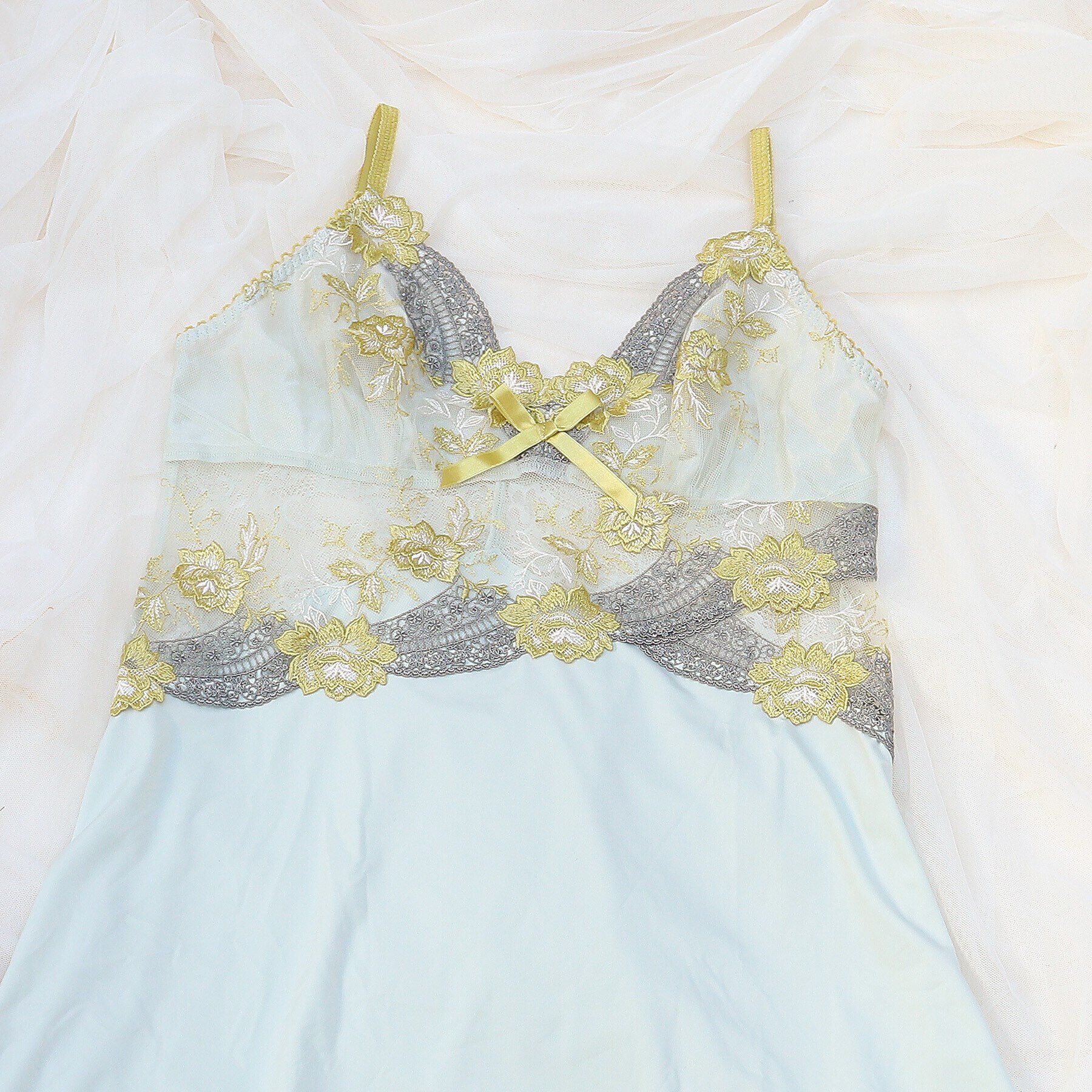 Risa Magli「ルアン スリップ」|キャミソール|グリーン(022)