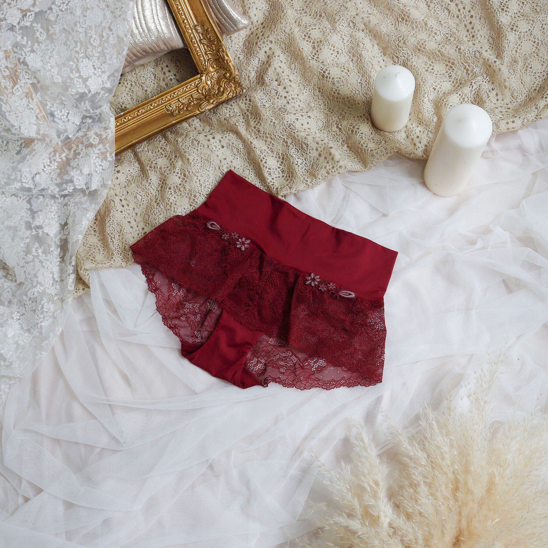 Risa Magli「スカイラー おやすみショーツ」|インナー|ボルドー(064)