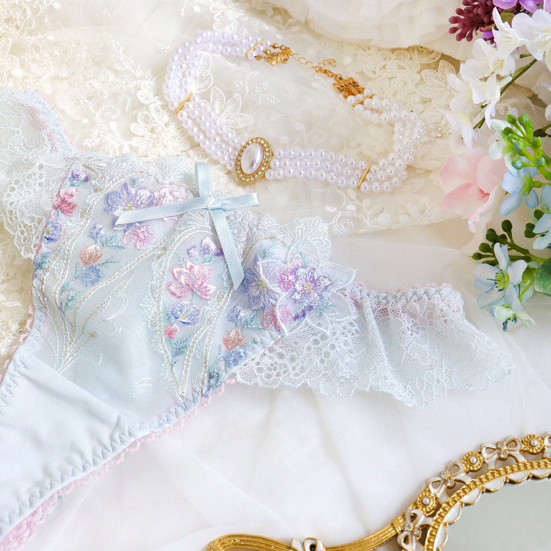 Risa Magli「フロリタ Tバックショーツ」|インナー|